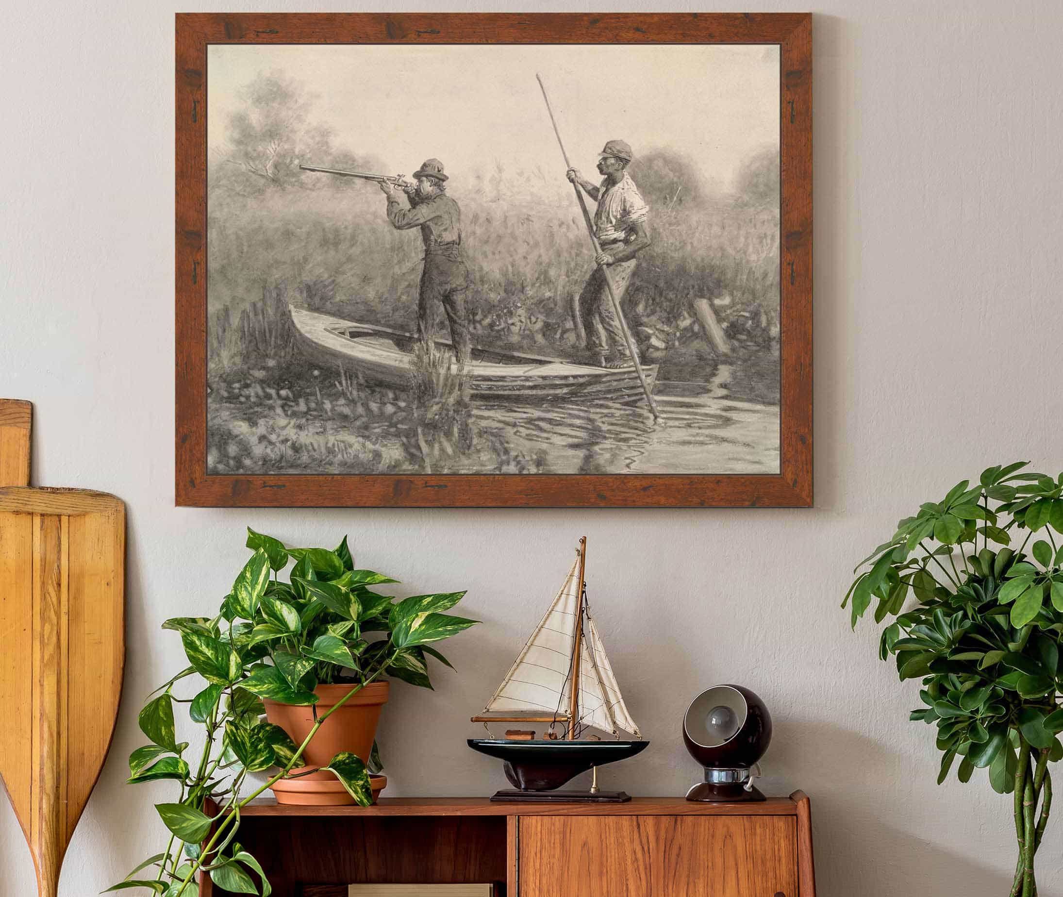 Study For Rail Shooting From A Punt by Thomas Eakins - Image 3