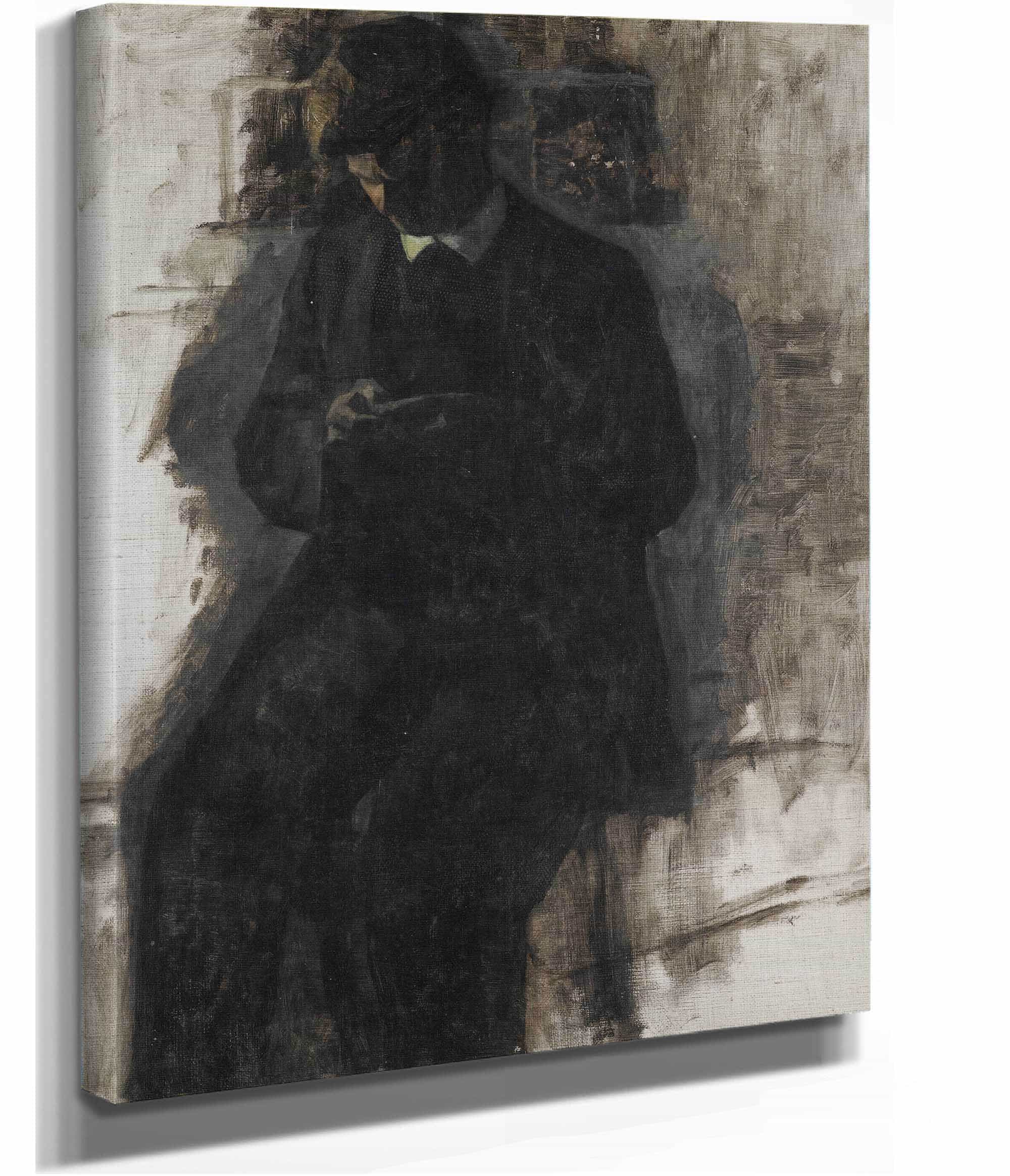 Study For The Coin Collector by Vilhelm Hammershoi - Image 2