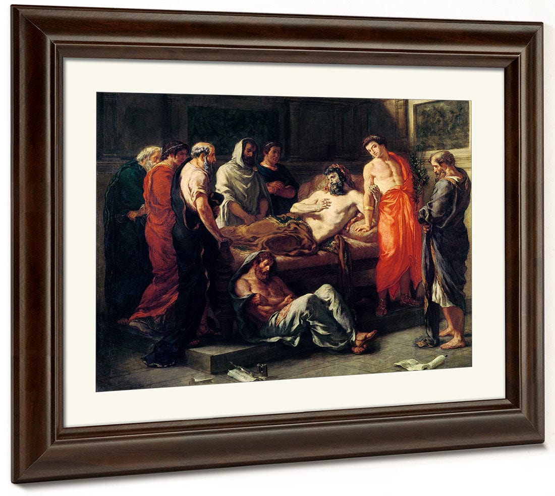 Study For The Death Of Marcus Aurelius (121 180) By Ferdinand Victor Eugene Delacroix - Image 3