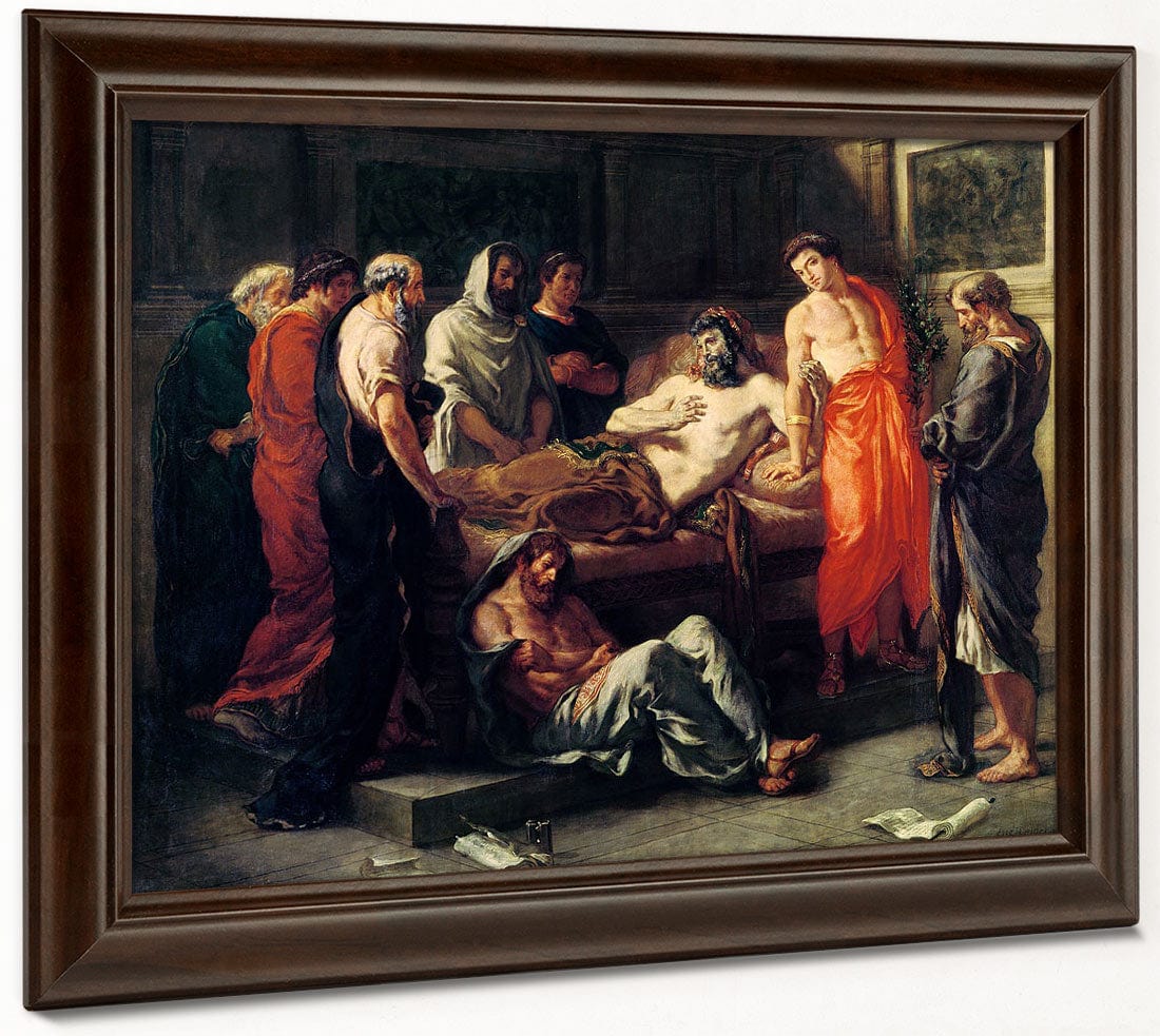 Study For The Death Of Marcus Aurelius (121 180) By Ferdinand Victor Eugene Delacroix - Image 4