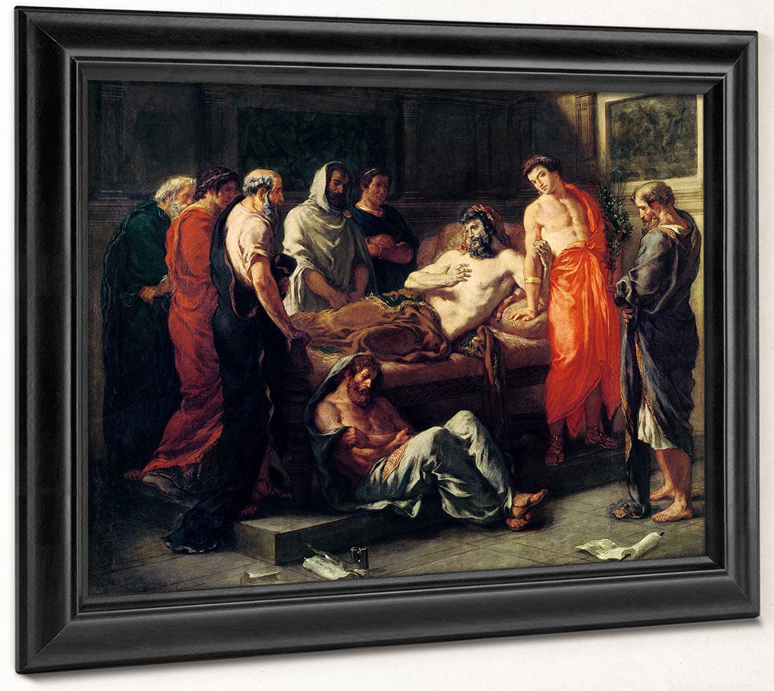 Study For The Death Of Marcus Aurelius (121 180) By Ferdinand Victor Eugene Delacroix - Image 6