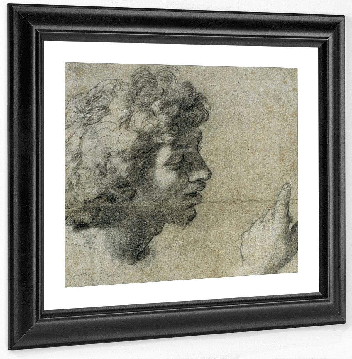 Study For The Head And Hand Of An Apostle By Raphael - Image 2