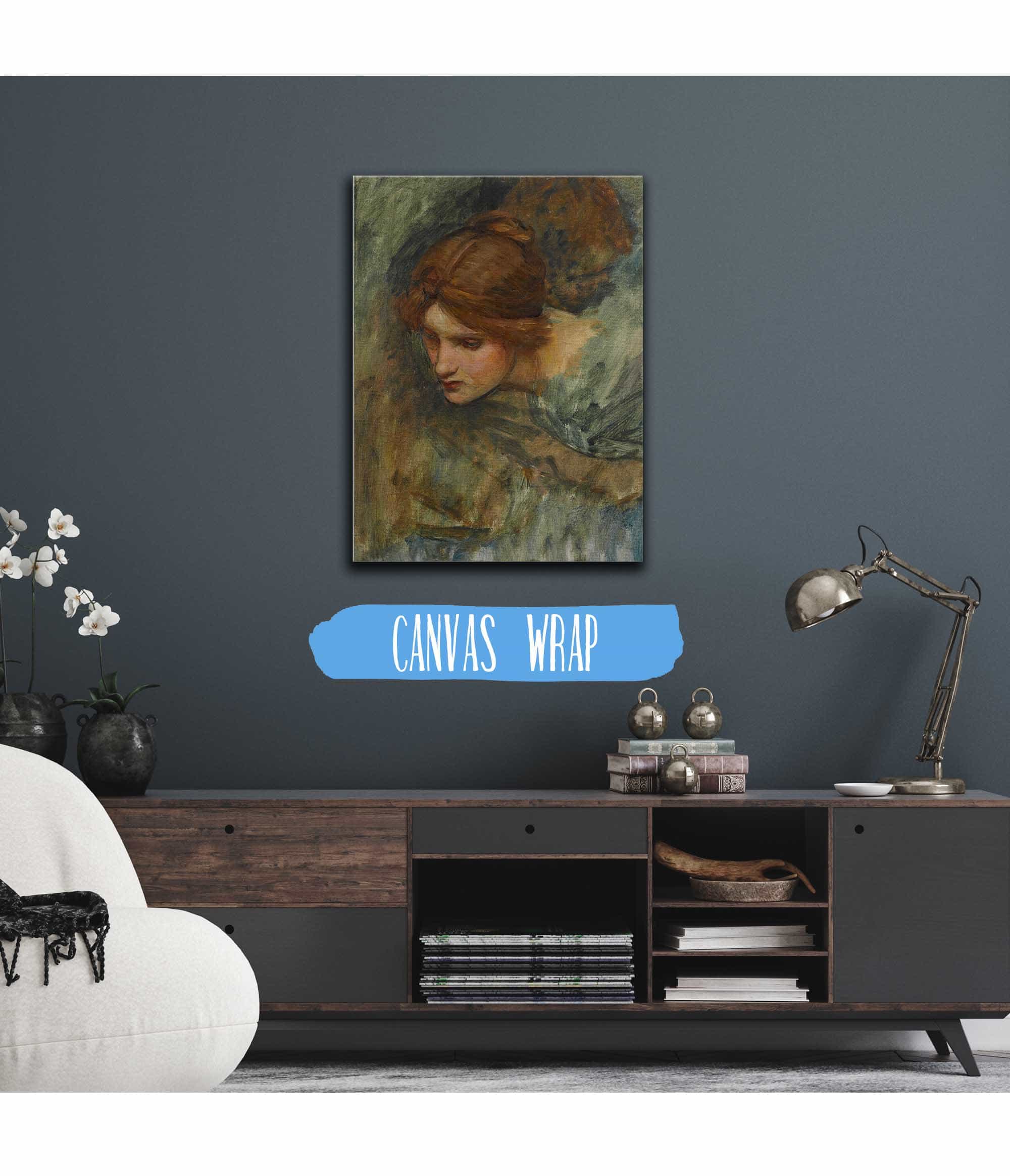Study For The Head Of Venus In The Awakening Of Adonis by John William Waterhouse - Image 3