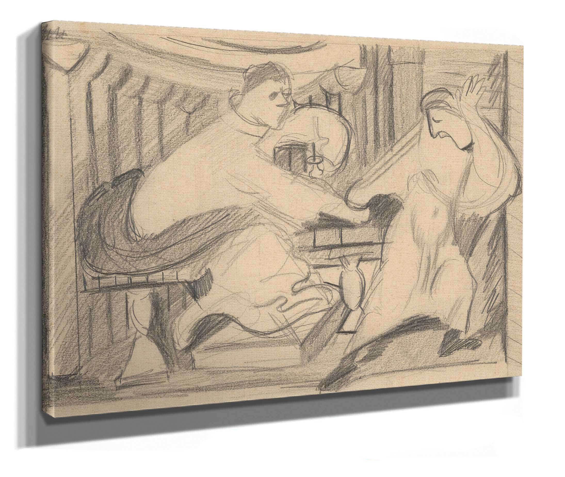 Study For The Painting Seduction by Cyprian Majernik - Image 2