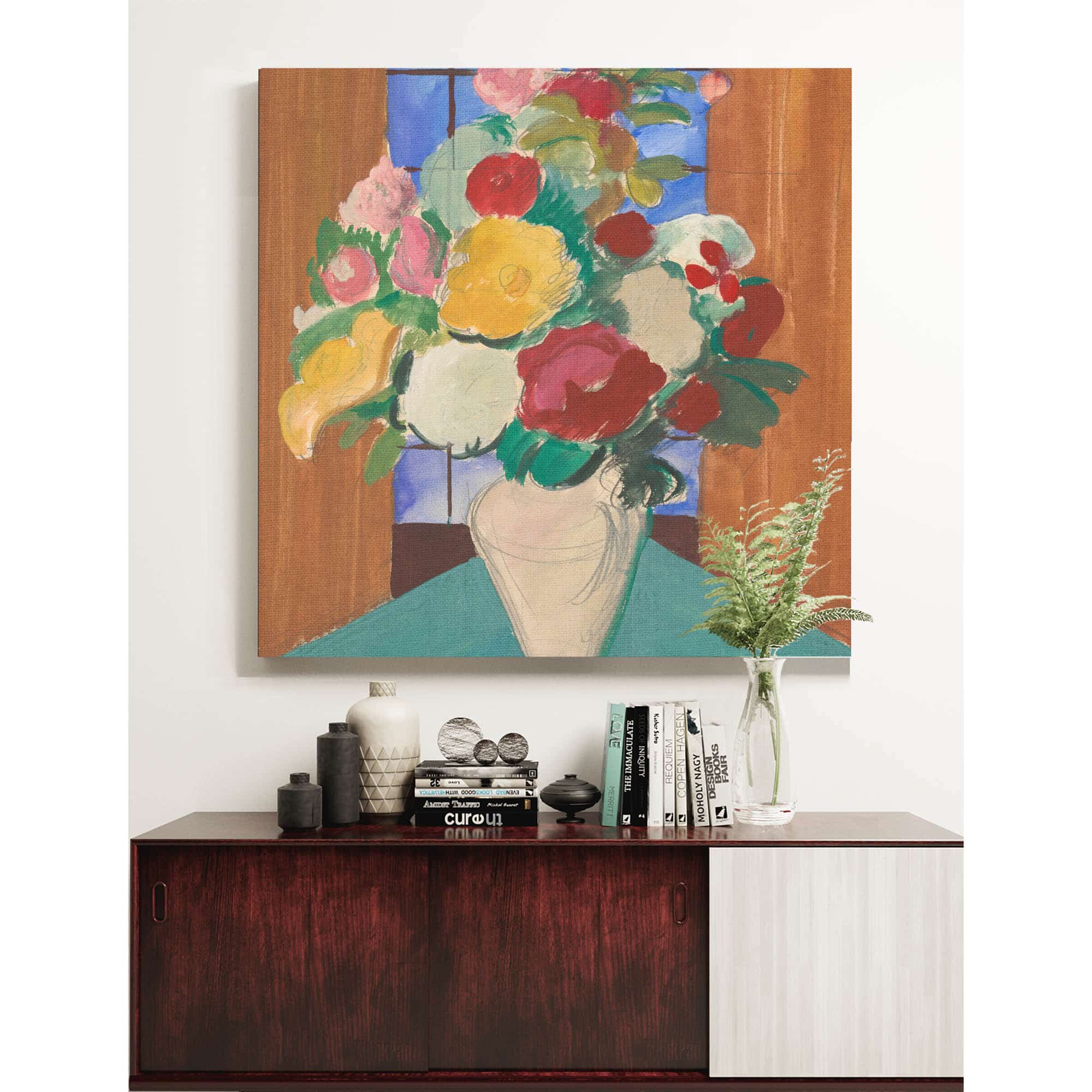 Study For The Painting Spanish Motif Flowery Still Life On The Back by Cyprian Majernik - Image 5