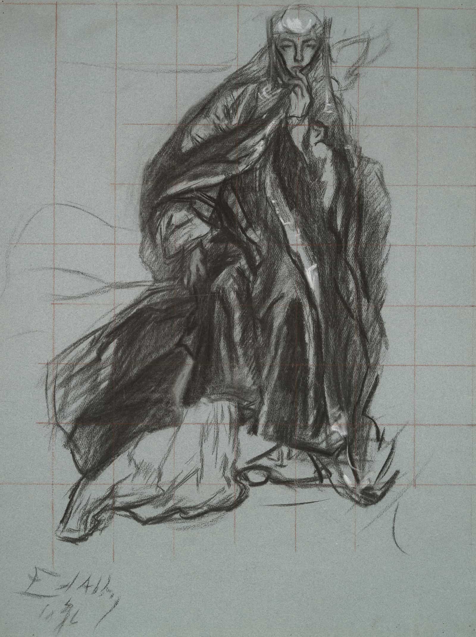 Study For The Reconciliation One Of A Series Of Paintings Executed For The Royal Exchange London by Edwin Austin Abbey