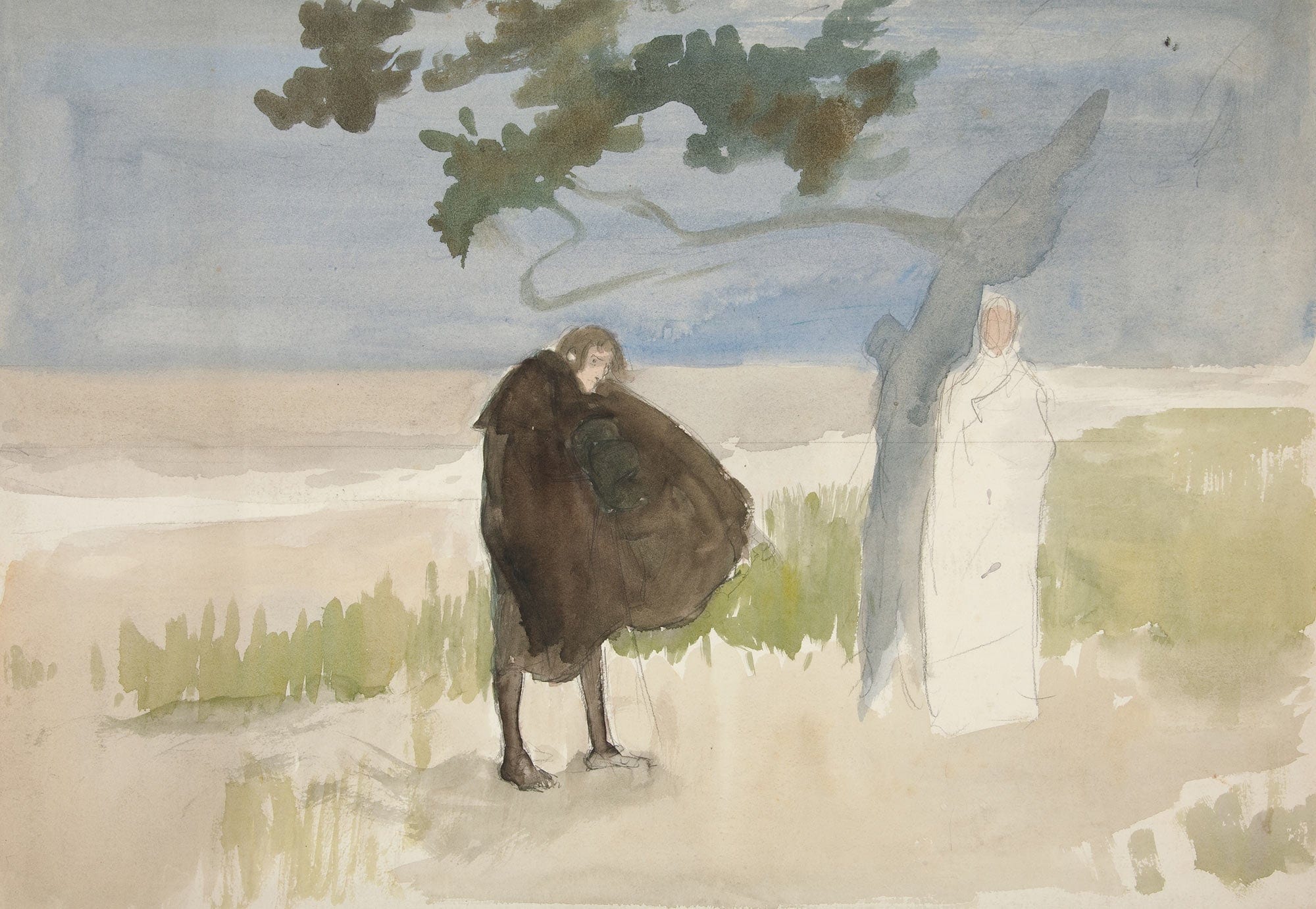 Study For The Scarlet Letter by Edwin Austin Abbey - Image 2