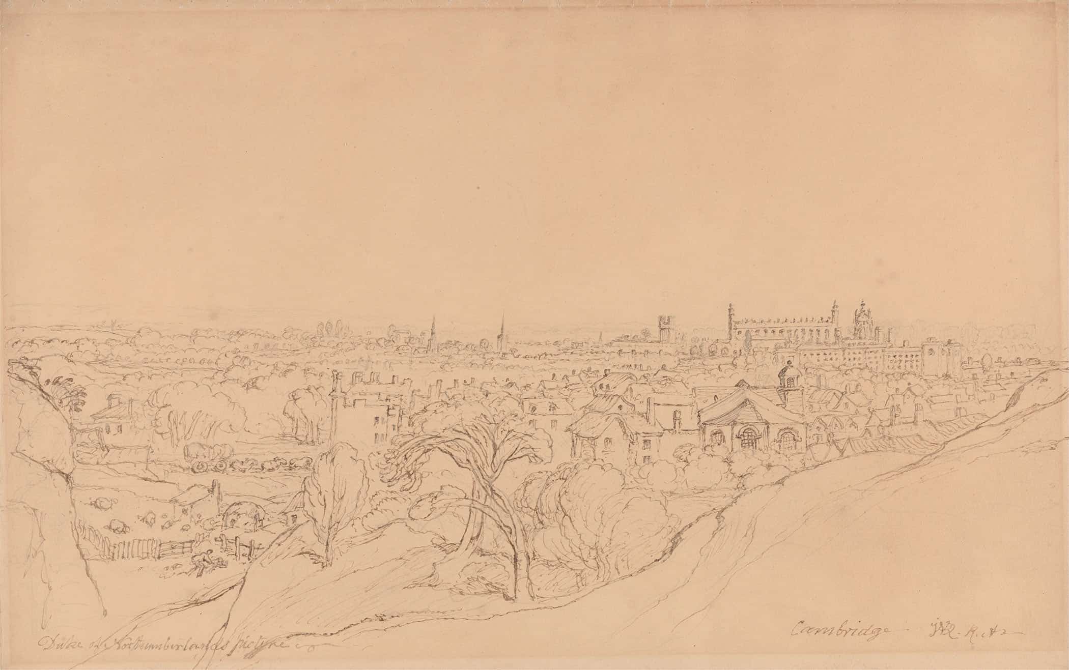 Study For The View Of Cambridge From Castle Hill by James Ward - Image 2