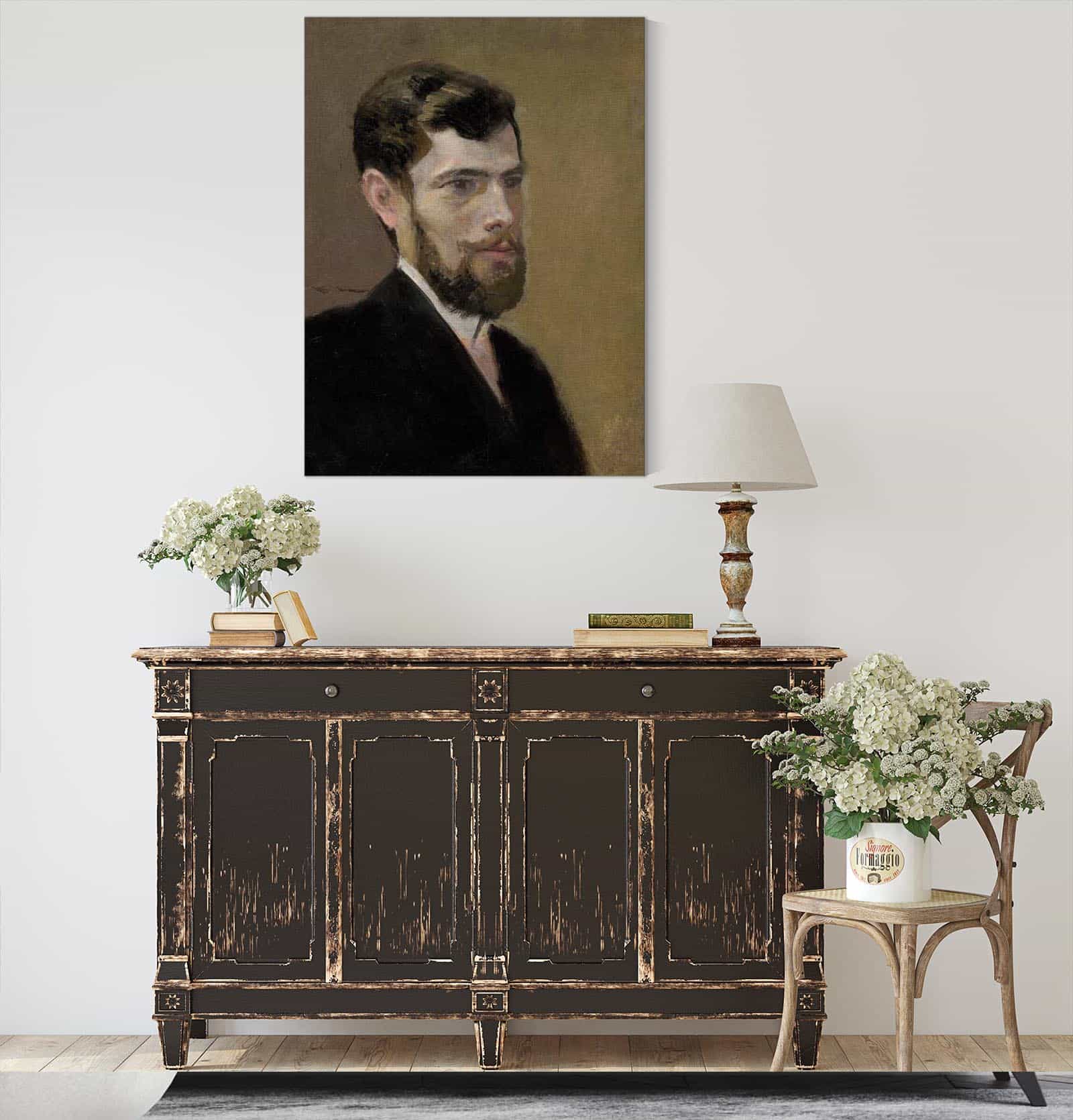 Study Of A Bearded Man In A Black Suit by Ladislav Mednyanszky - Image 4