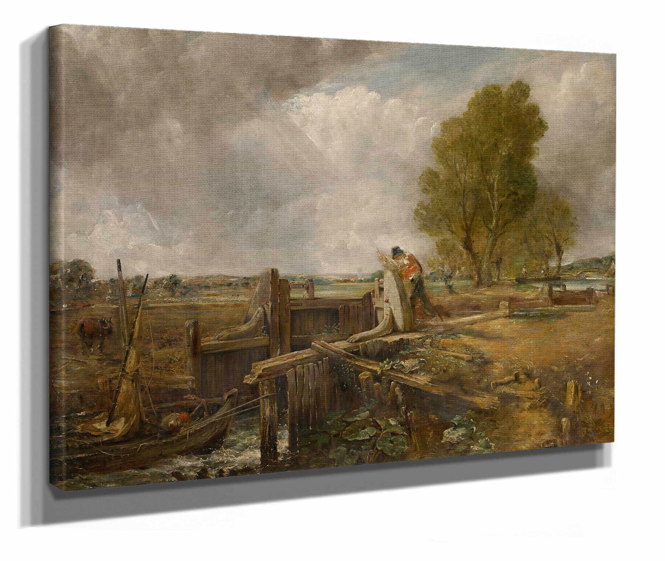 Study Of A Boat Passing A Lock by John Constable - Image 2