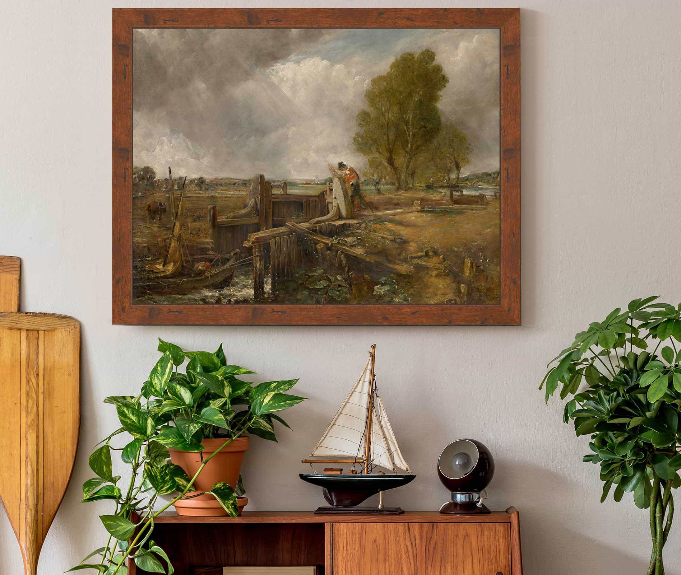 Study Of A Boat Passing A Lock by John Constable - Image 3