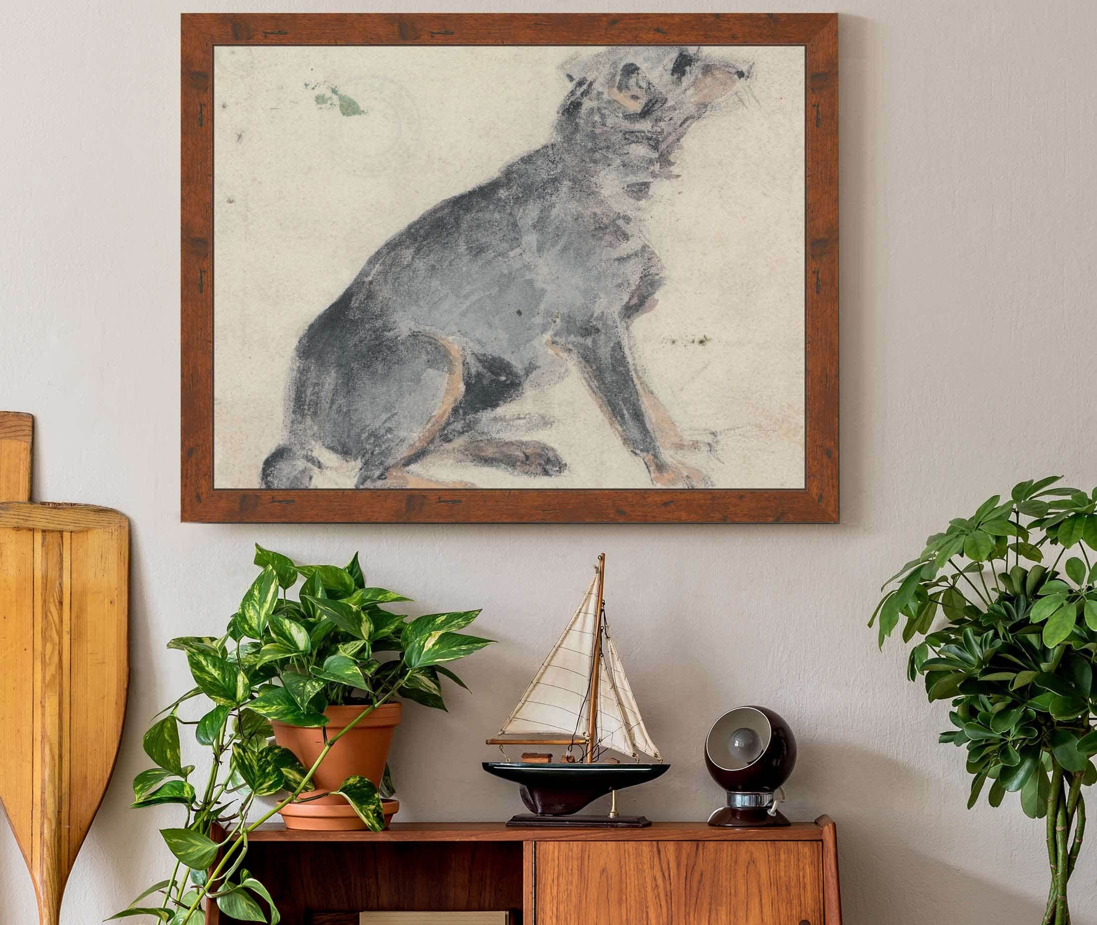 Study Of A Dog S by David Cox - Image 3