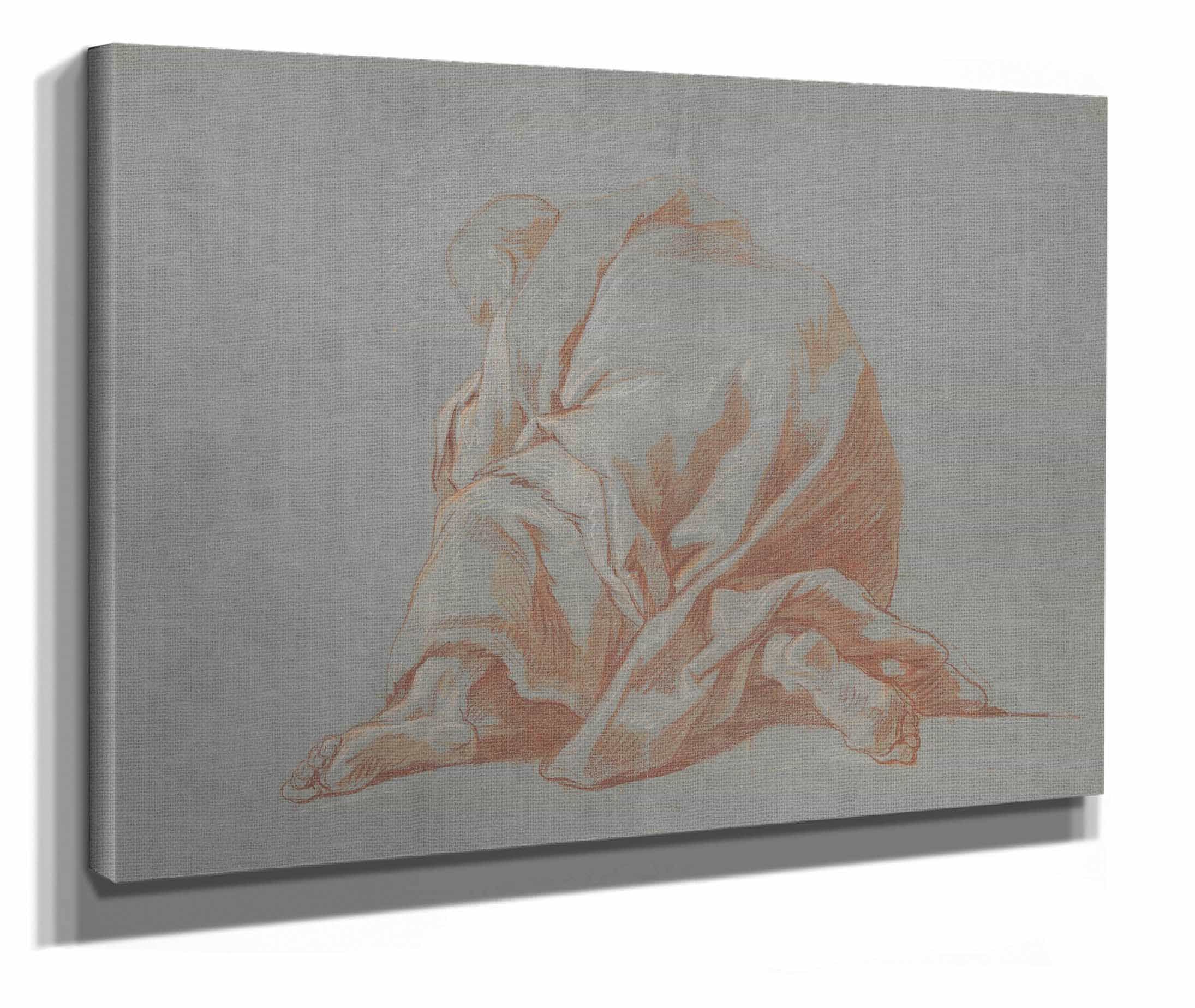 Study Of A Draped Figure by Jean Francois De Troy