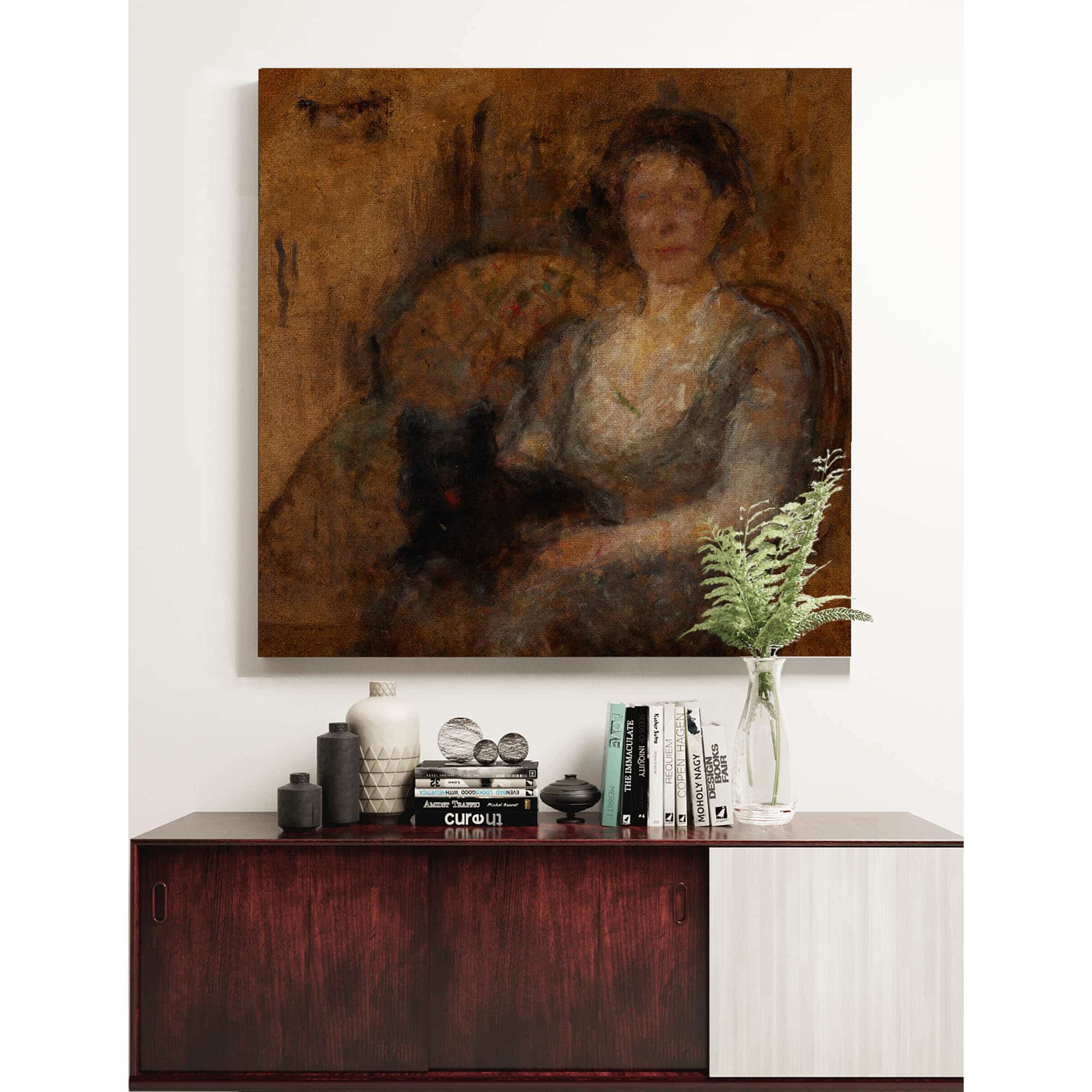 Study Of A Female Figure by Olga Boznanska - Image 5