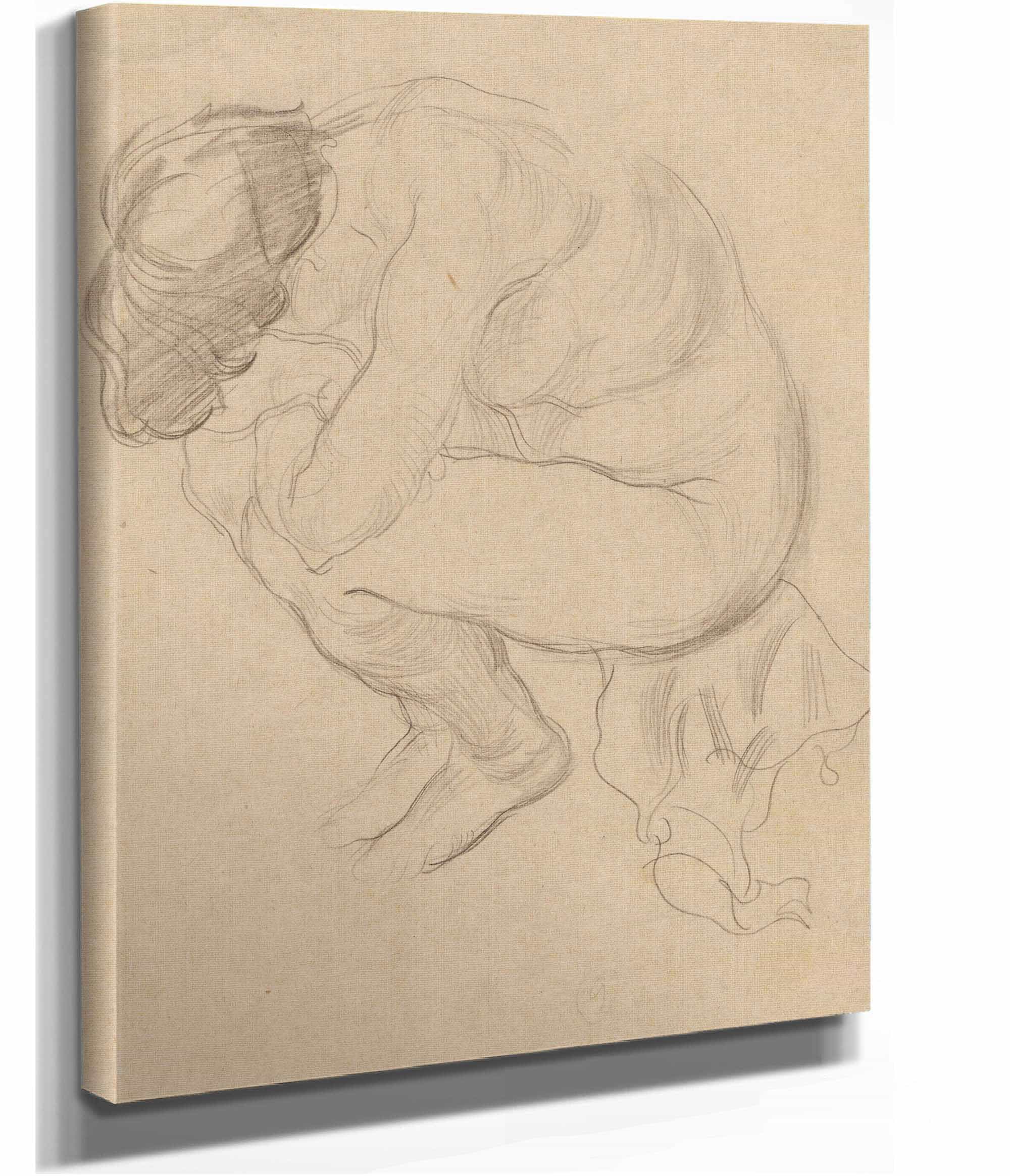 Study Of A Female Nude by Zygmunt Waliszewski - Image 2