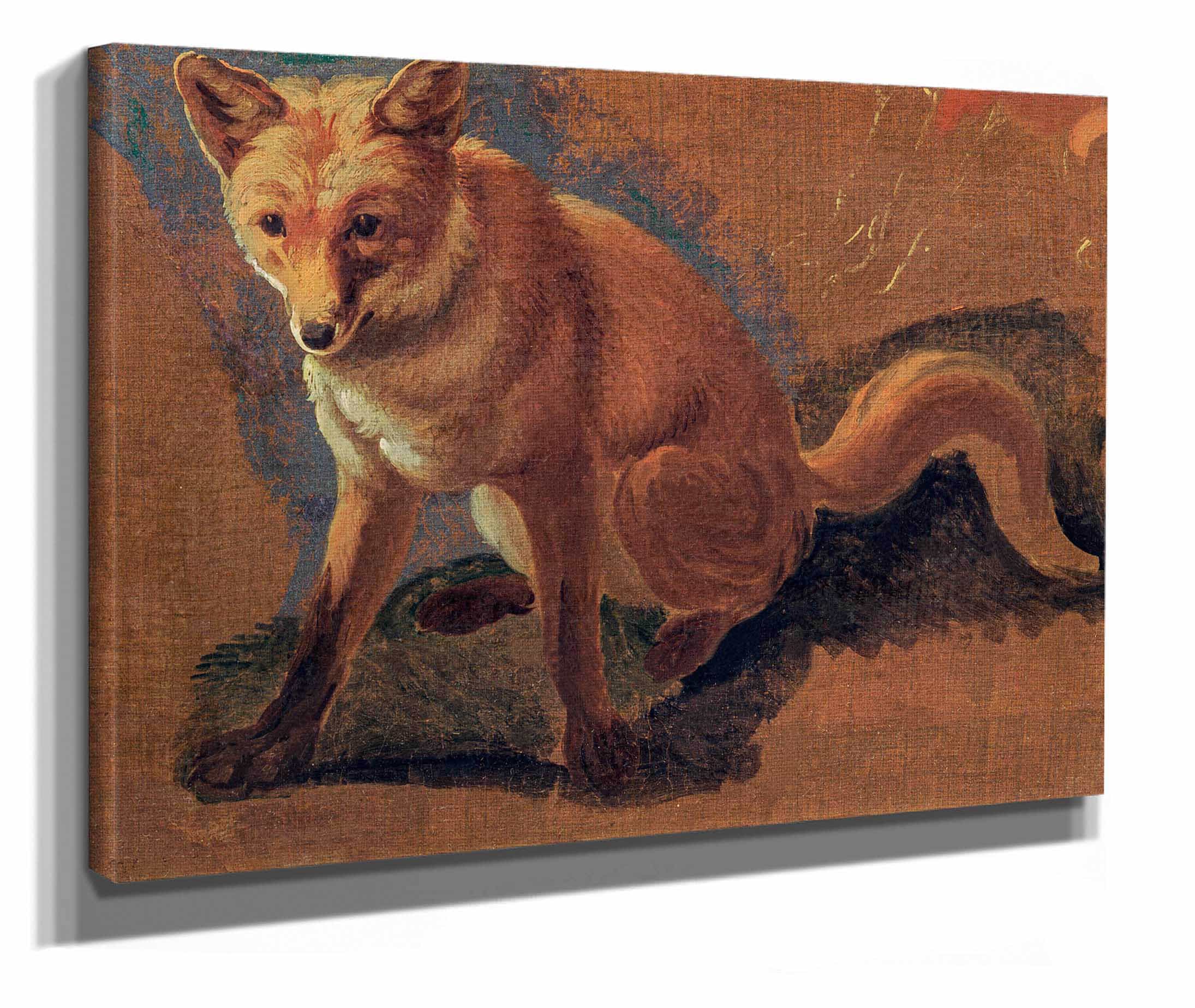 Study Of A Fox by Jacques Laurent Agasse