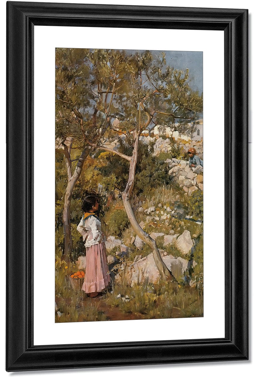 Study Of A Garden On Capri By John Waterhouse - Image 3