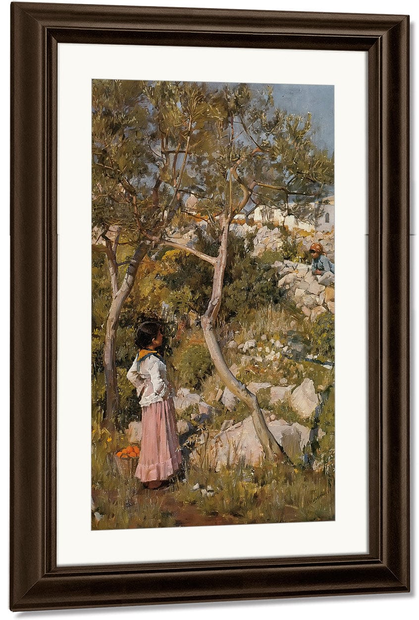 Study Of A Garden On Capri By John Waterhouse - Image 4