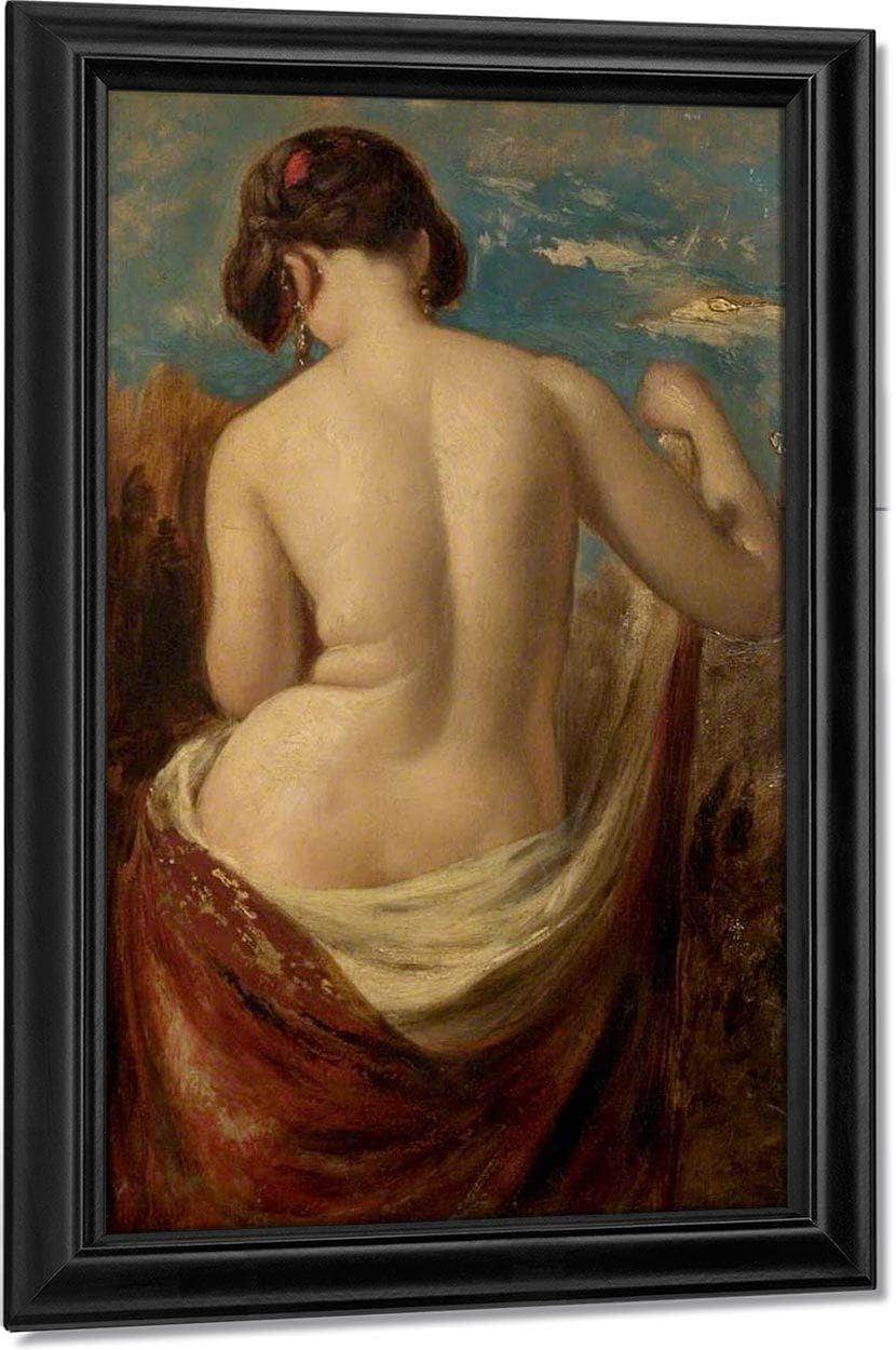 Study Of A Half Nude Figure By William Etty
