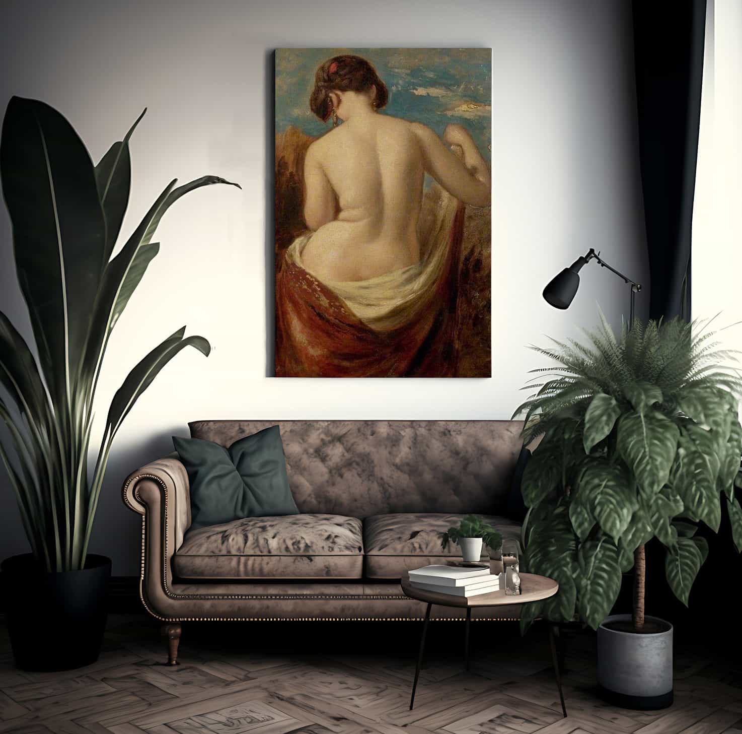 Study Of A Half Nude Figure By William Etty - Image 2