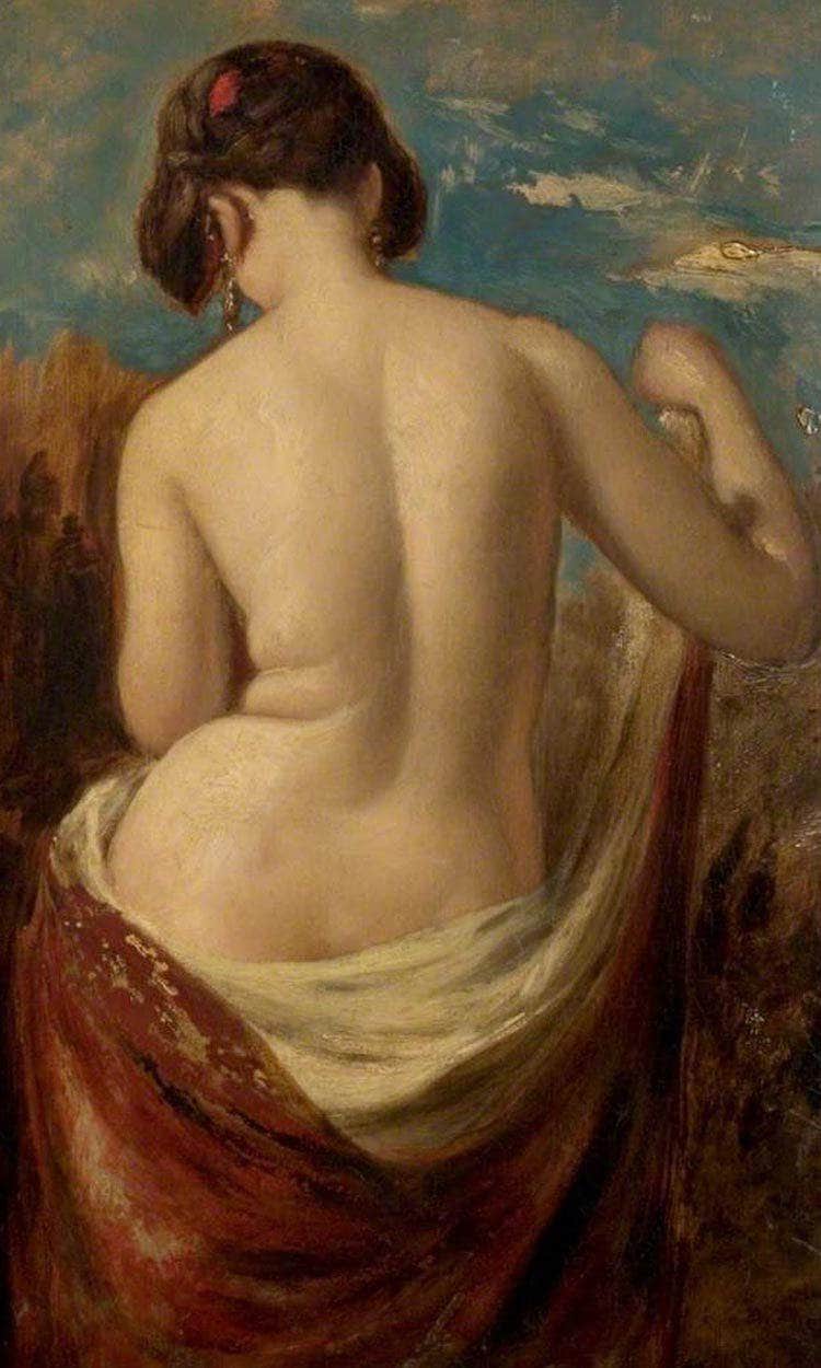Study Of A Half Nude Figure By William Etty - Image 6