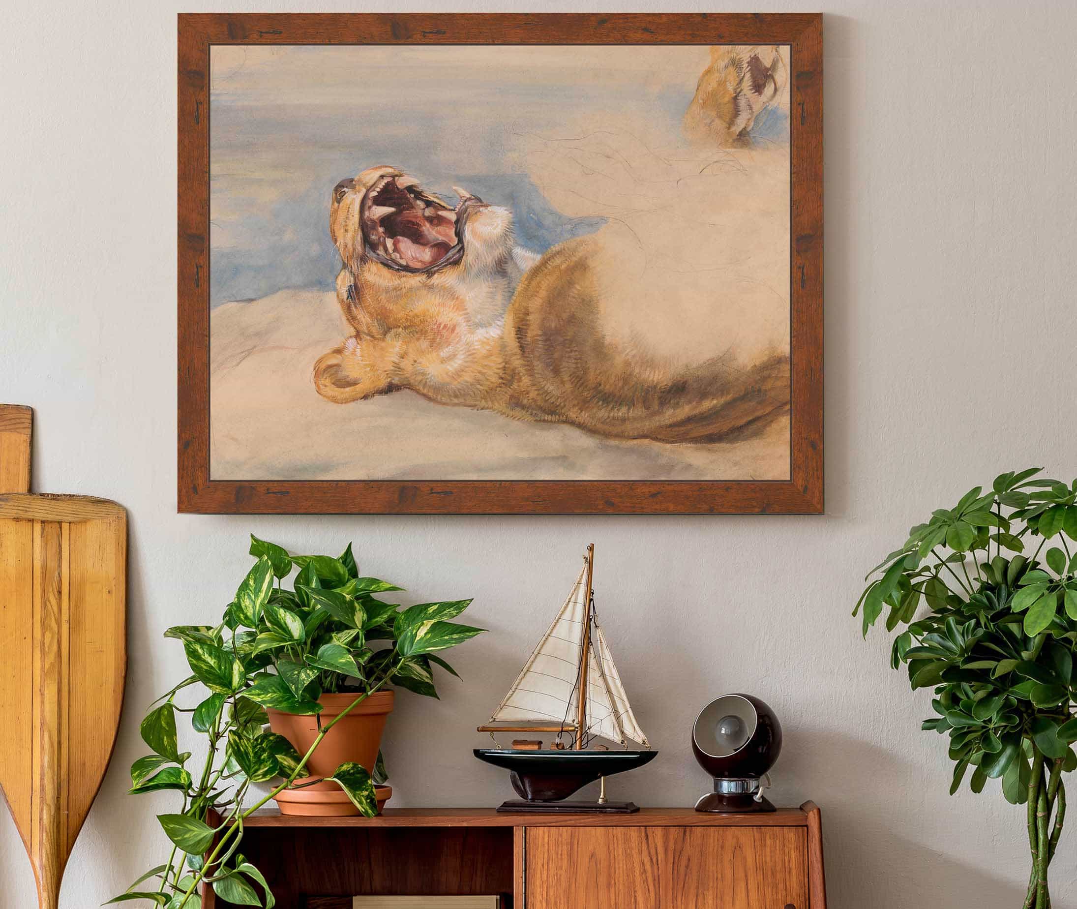 Study Of A Lioness by John Frederick Lewis - Image 3