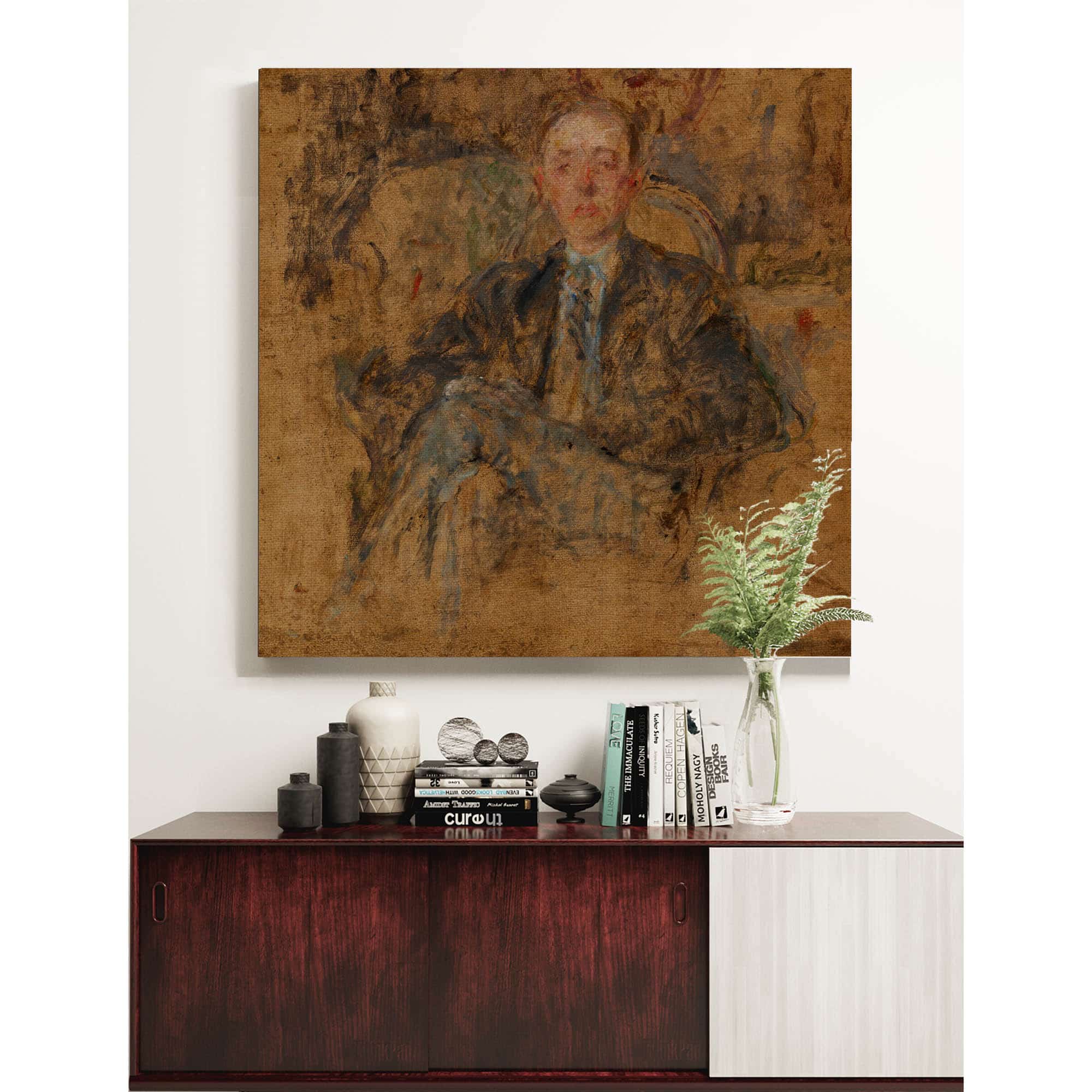 Study Of A Male Figure by Olga Boznanska - Image 5