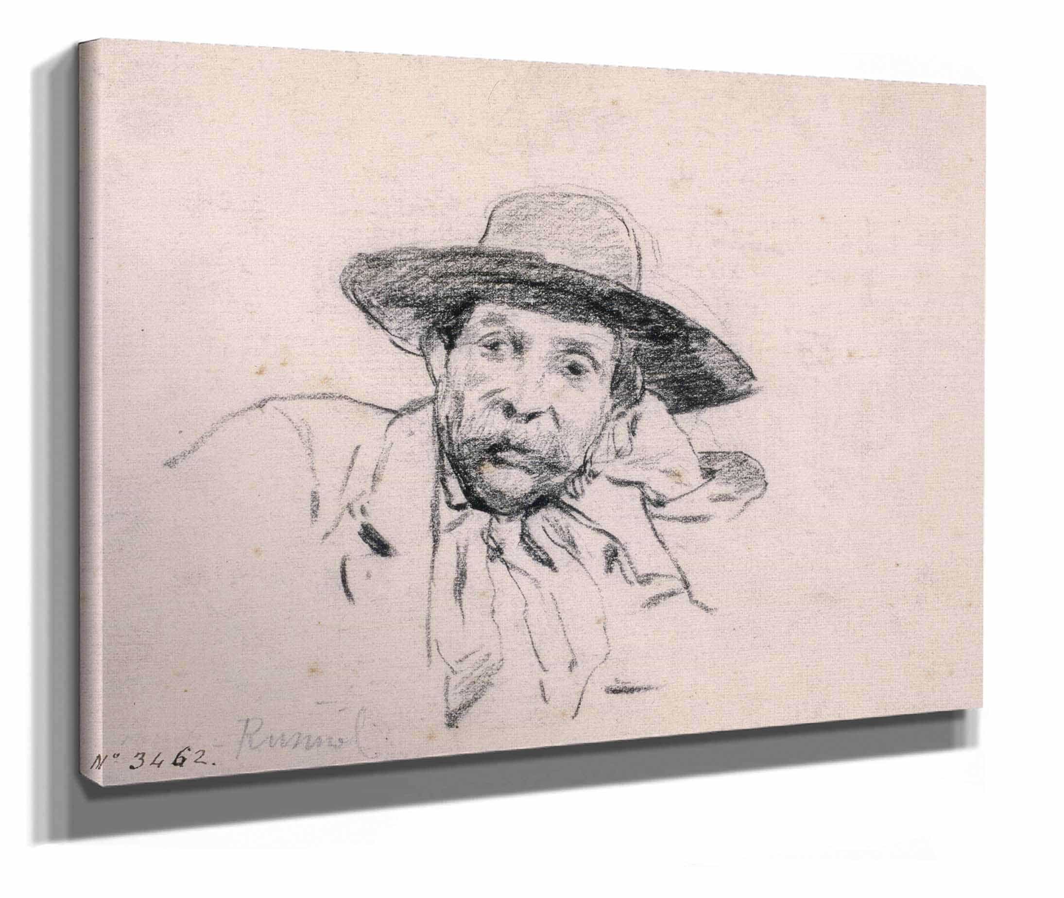 Study Of A Male Head by Santiago Rusinol - Image 2