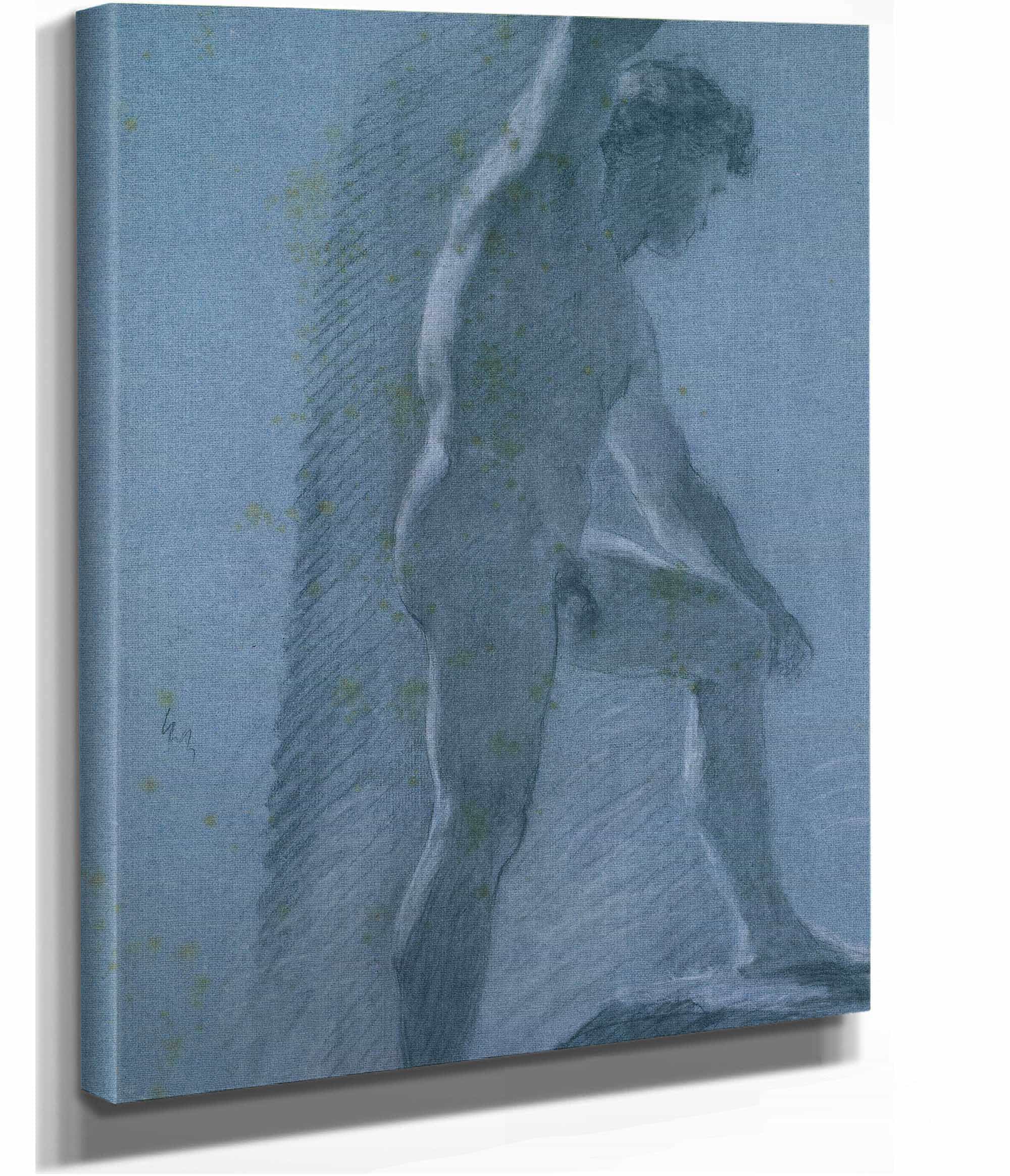 Study Of A Male Nude Verso by Pierre Paul Prudhon - Image 2