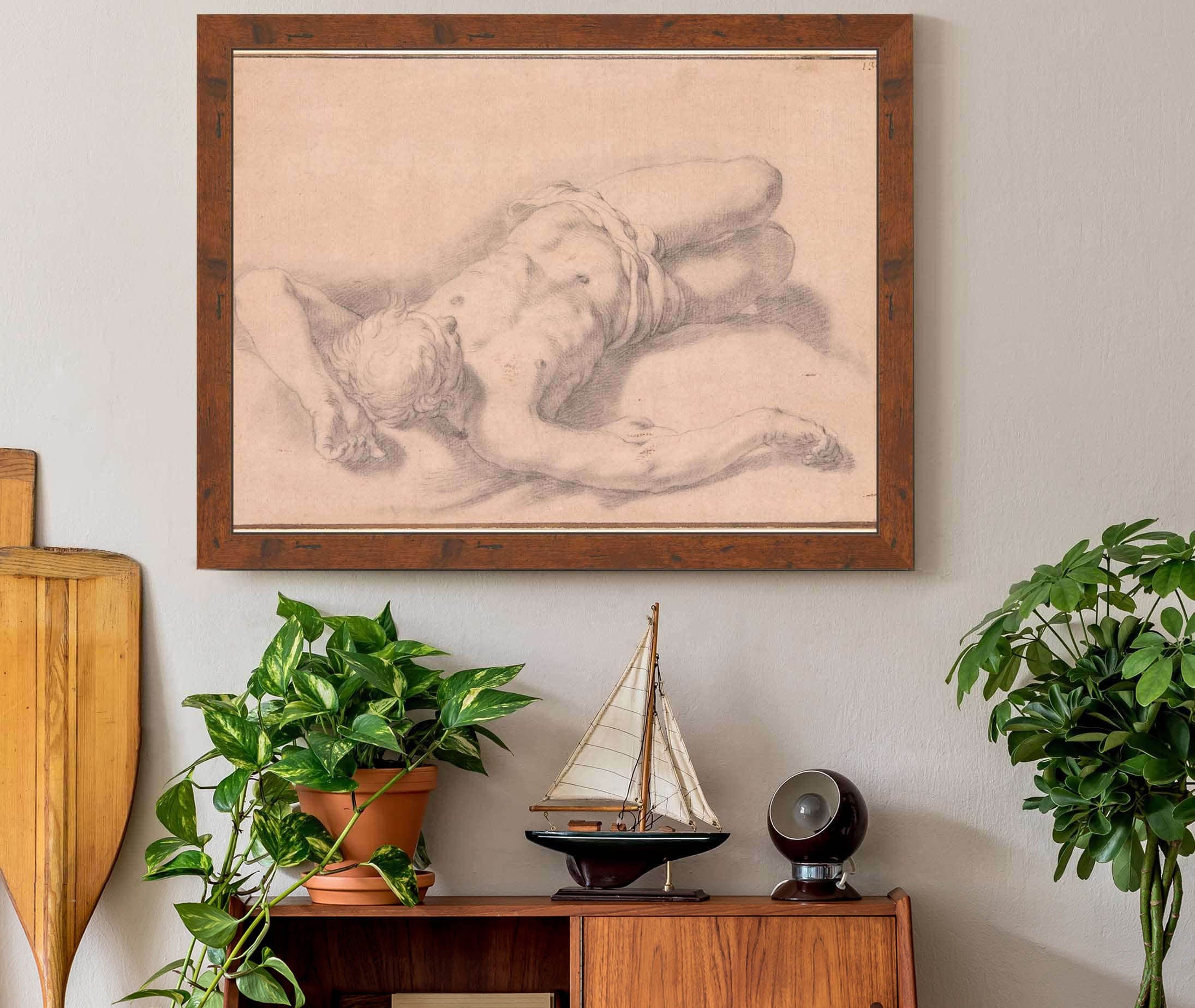 Study Of A Nude Man by Abraham Bloemaert - Image 2