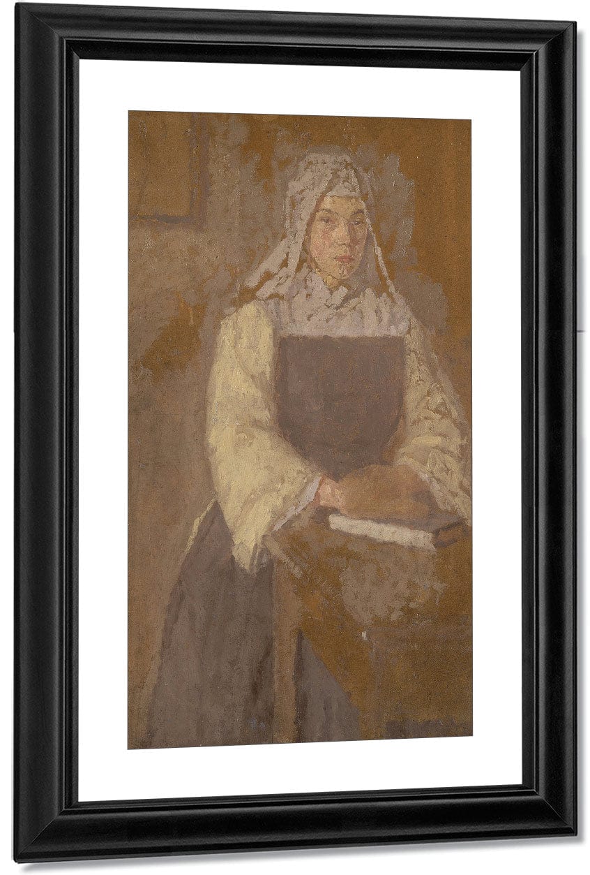 Study Of A Nun 1915 By Gwendolen Mary John - Image 3
