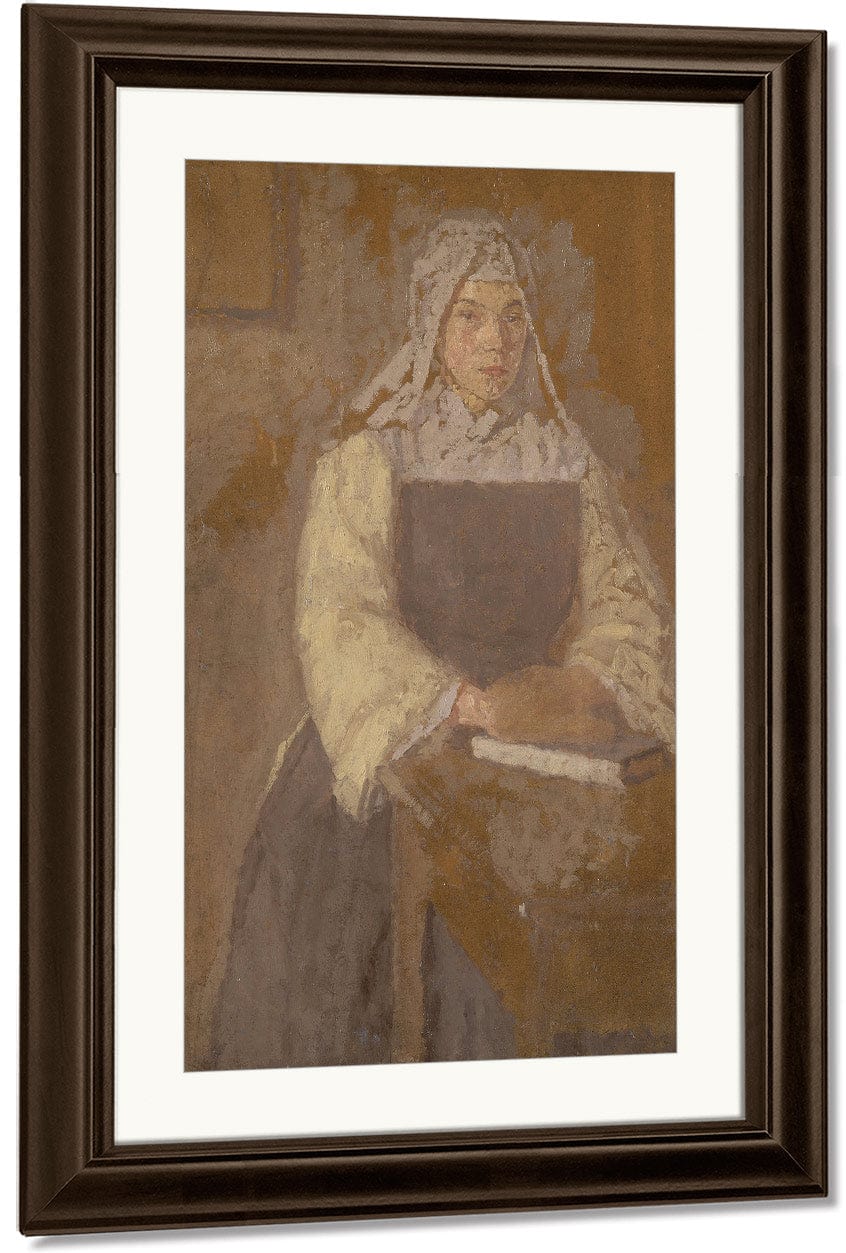 Study Of A Nun 1915 By Gwendolen Mary John - Image 4