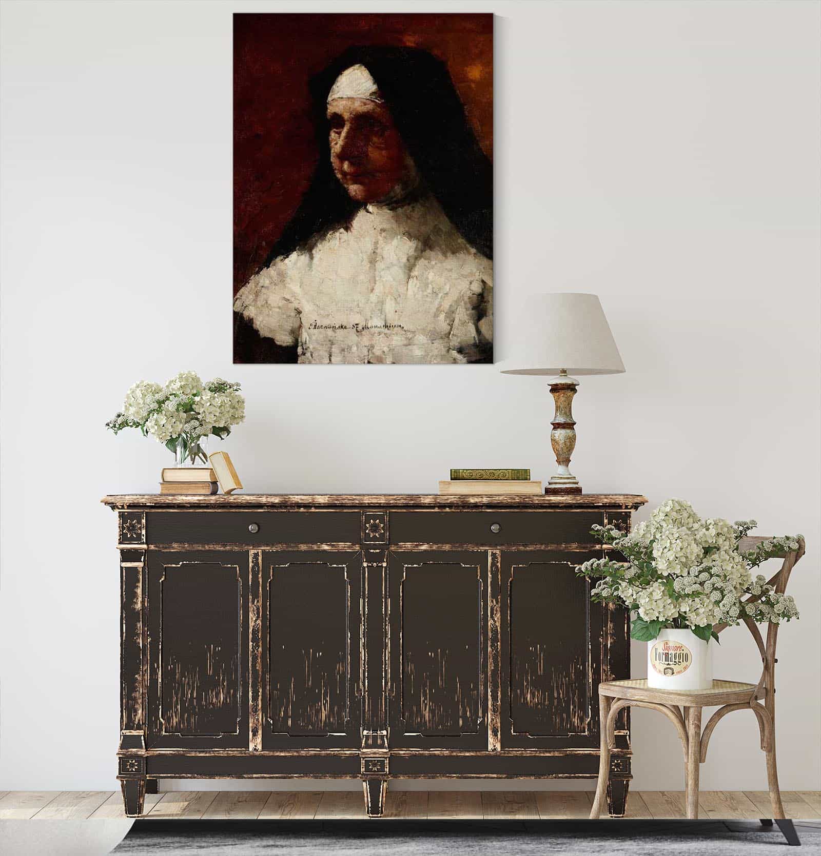 Study Of A Nun by Olga Boznanska - Image 4