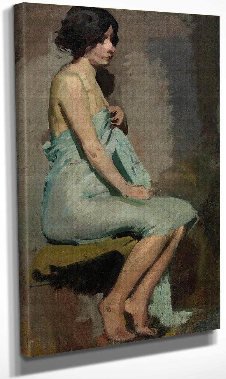 Study Of A Seated Woman By Alice Pike Barney