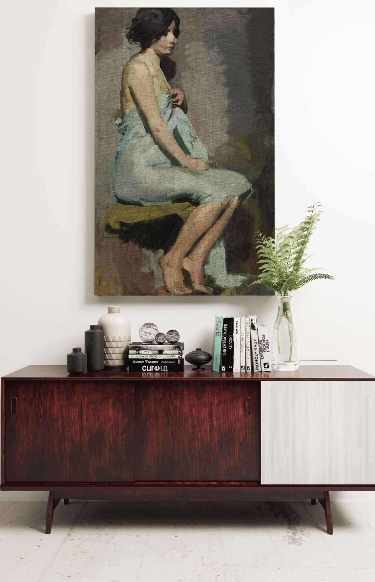 Study Of A Seated Woman by Alice Pike Barney - Image 2