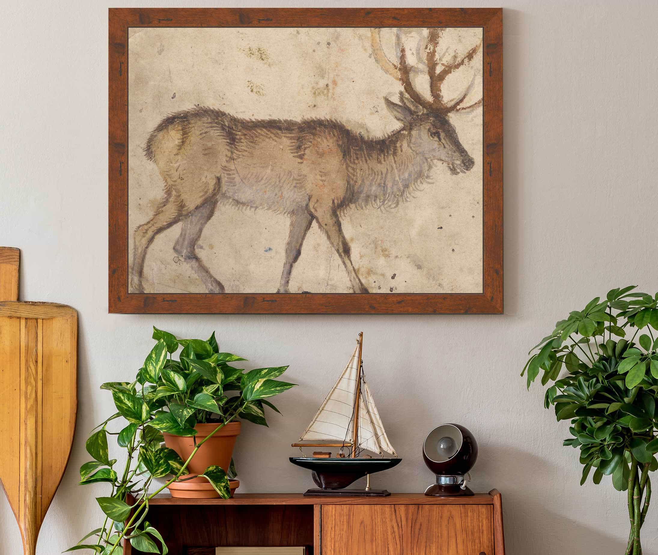 Study Of A Stag About by Lucas Cranach The Elder - Image 2