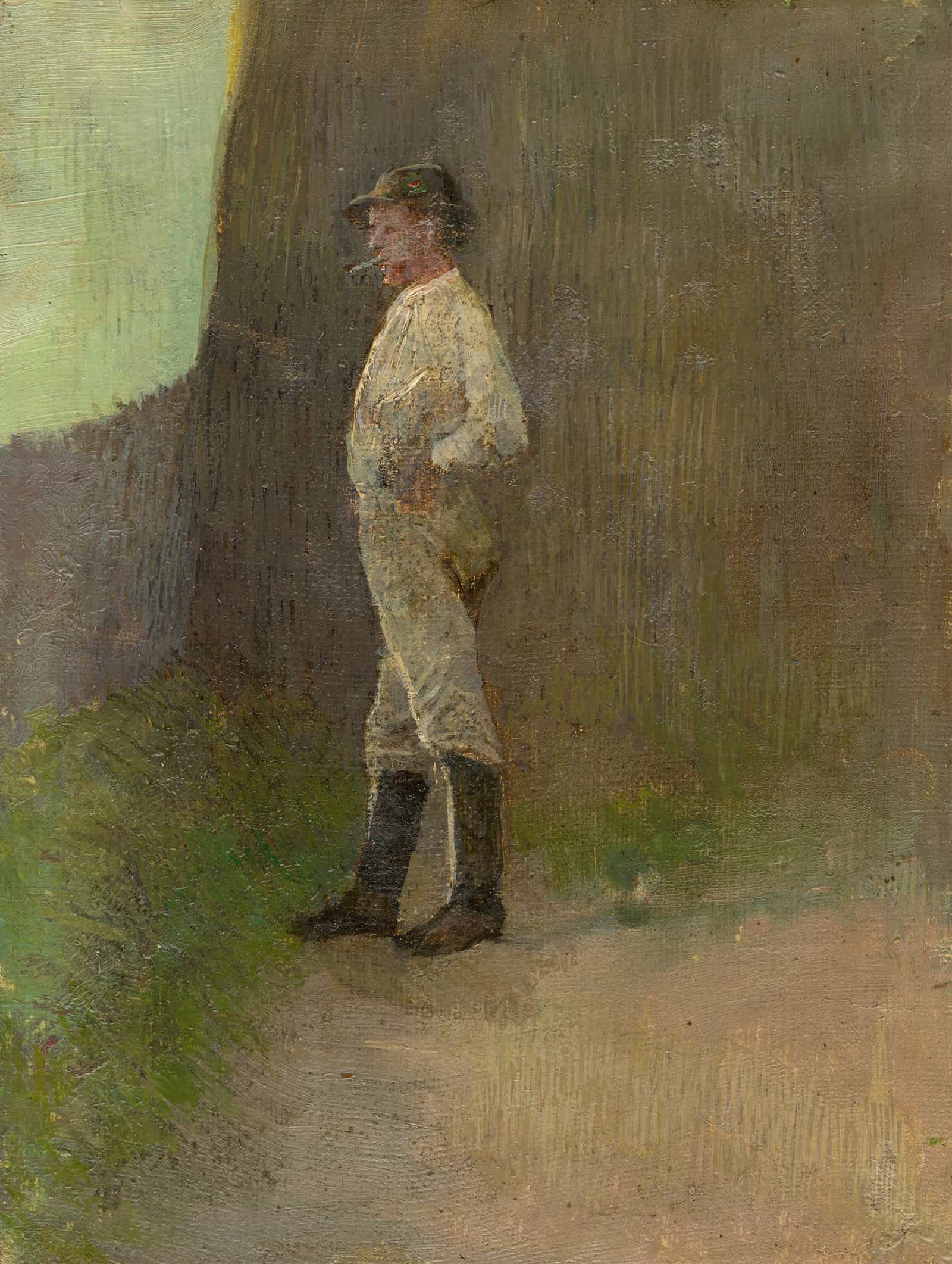Study Of A Standing Lad In The Boots by Ladislav Mednyanszky