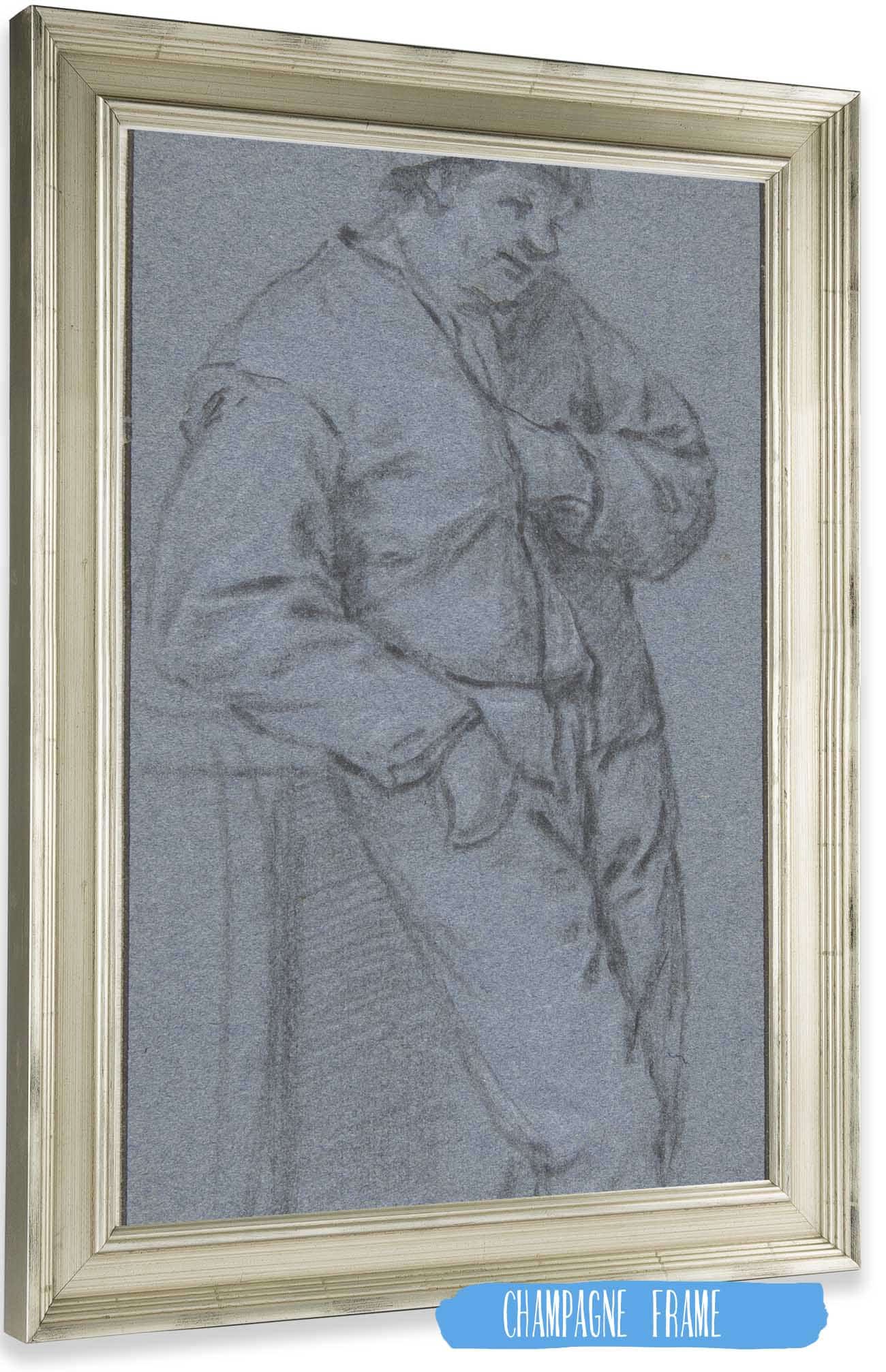 Study Of A Standing Peasant Th Century by Adriaen Van Ostade