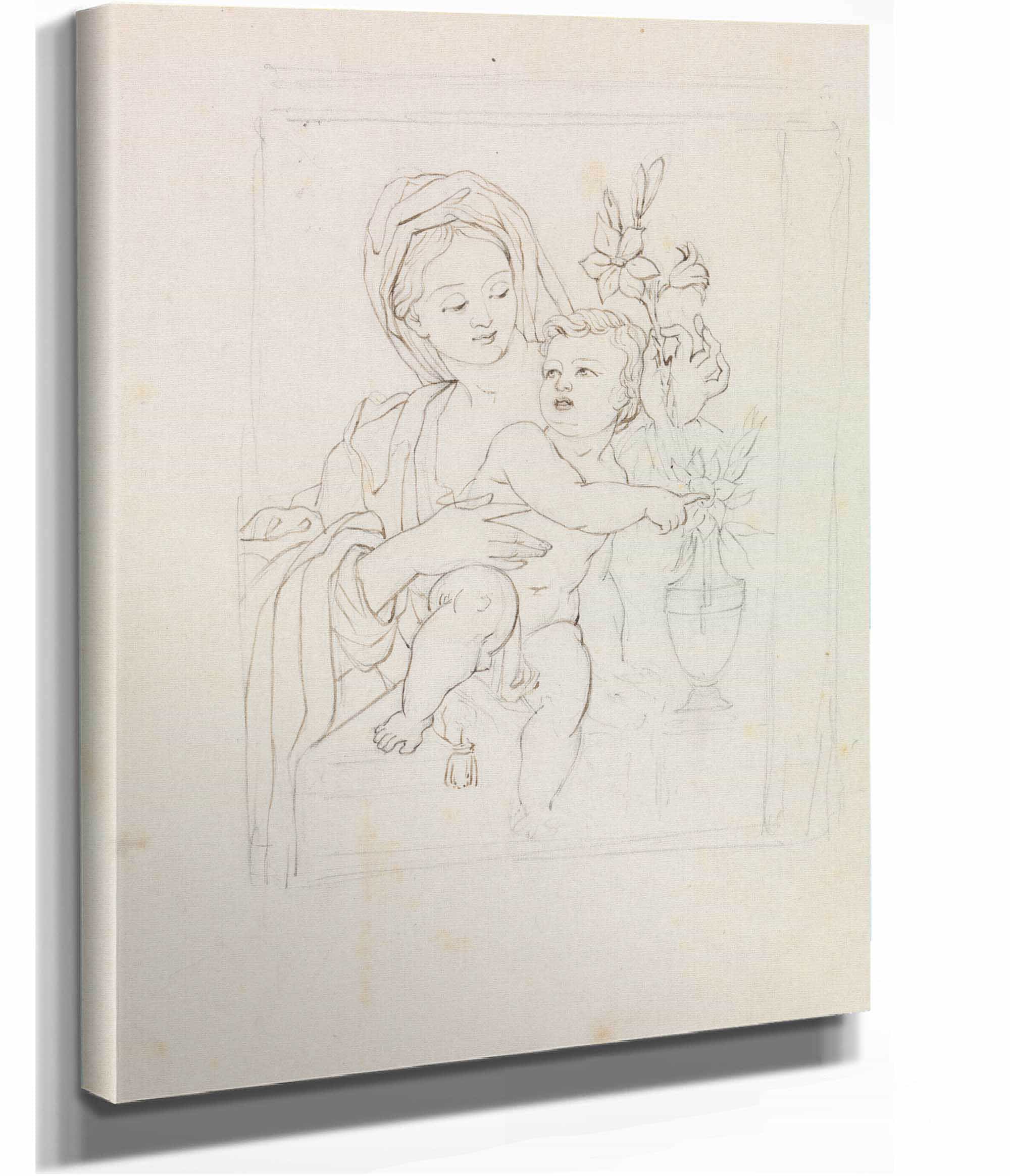 Study Of A Woman And Child by Robert Smirke - Image 2