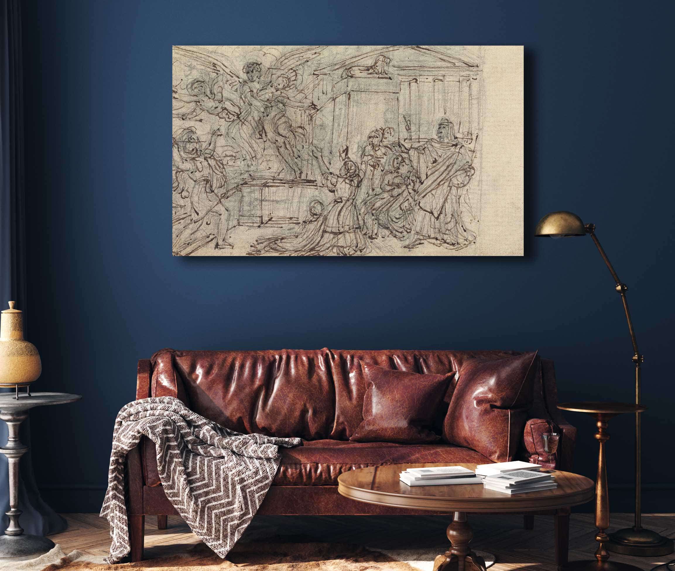 Study Of A Woman Being Taken Away By A Winged Being by Robert Smirke - Image 4