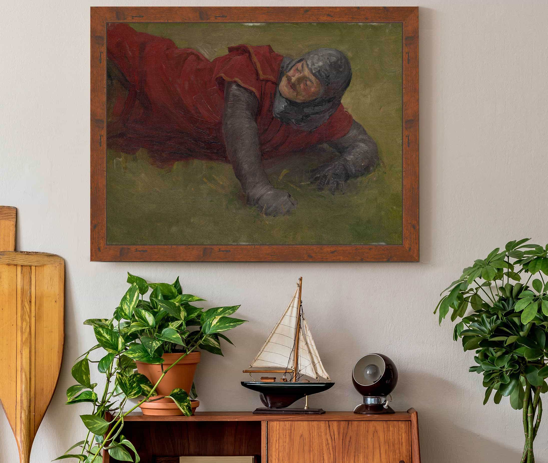 Study Of A Wounded Soldier by Jozef Hanula - Image 3