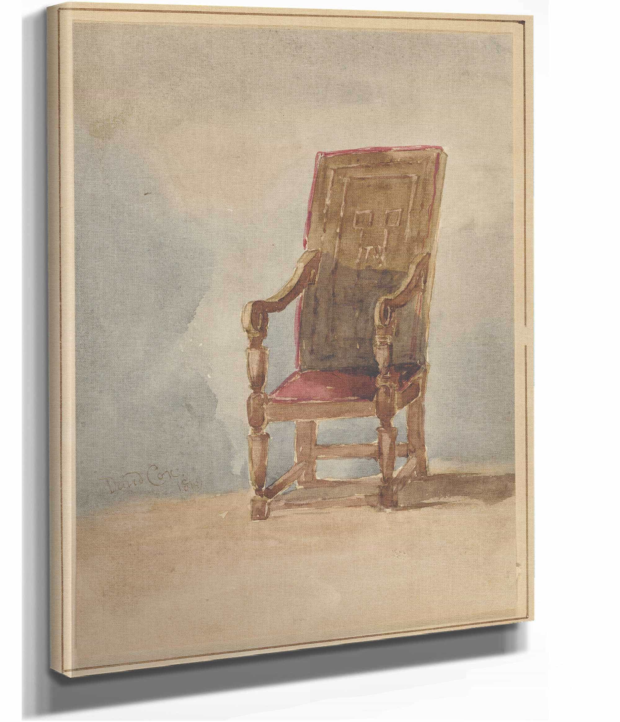 Study Of An Antique Armchair by David Cox - Image 2
