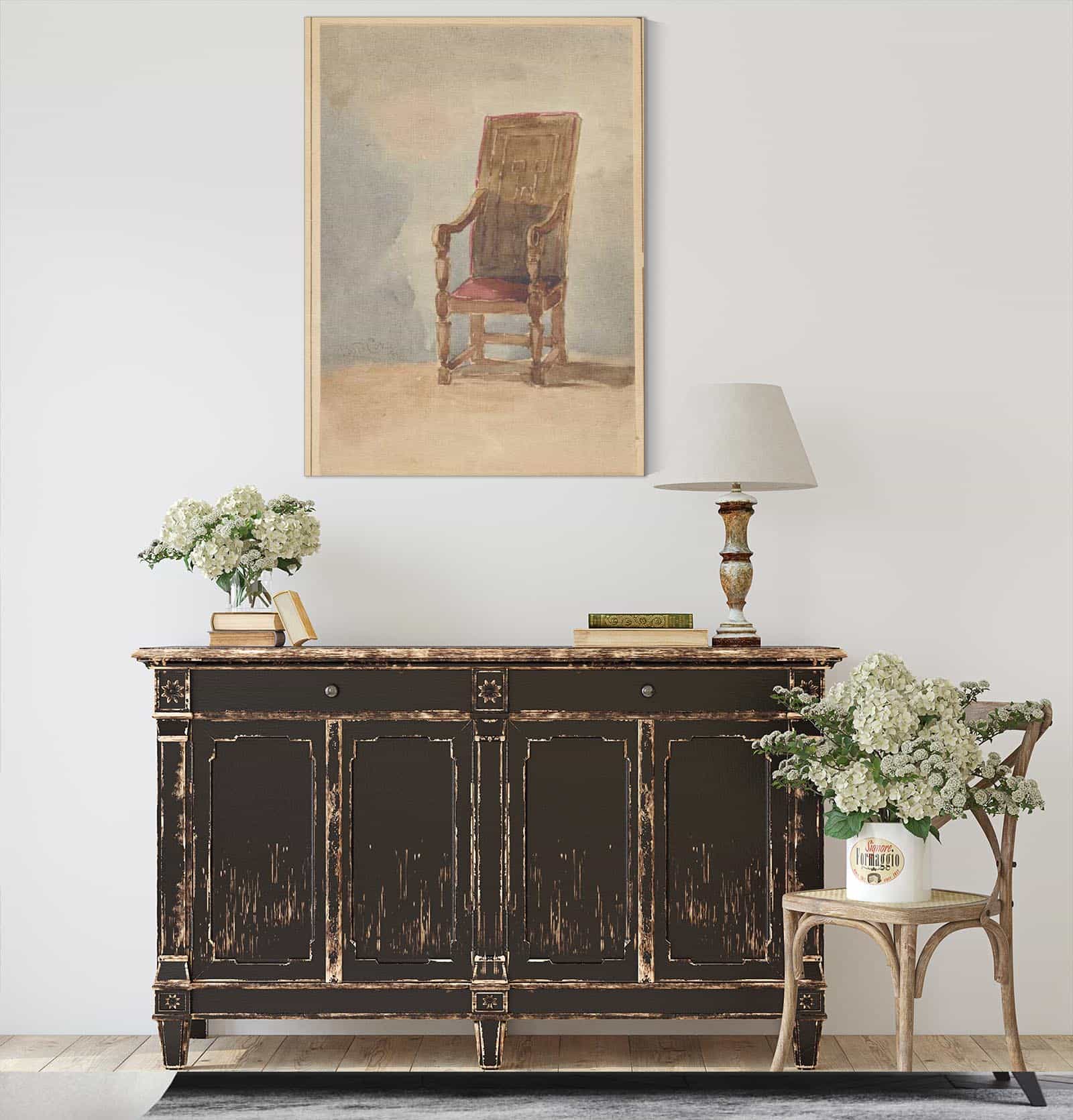 Study Of An Antique Armchair by David Cox - Image 4