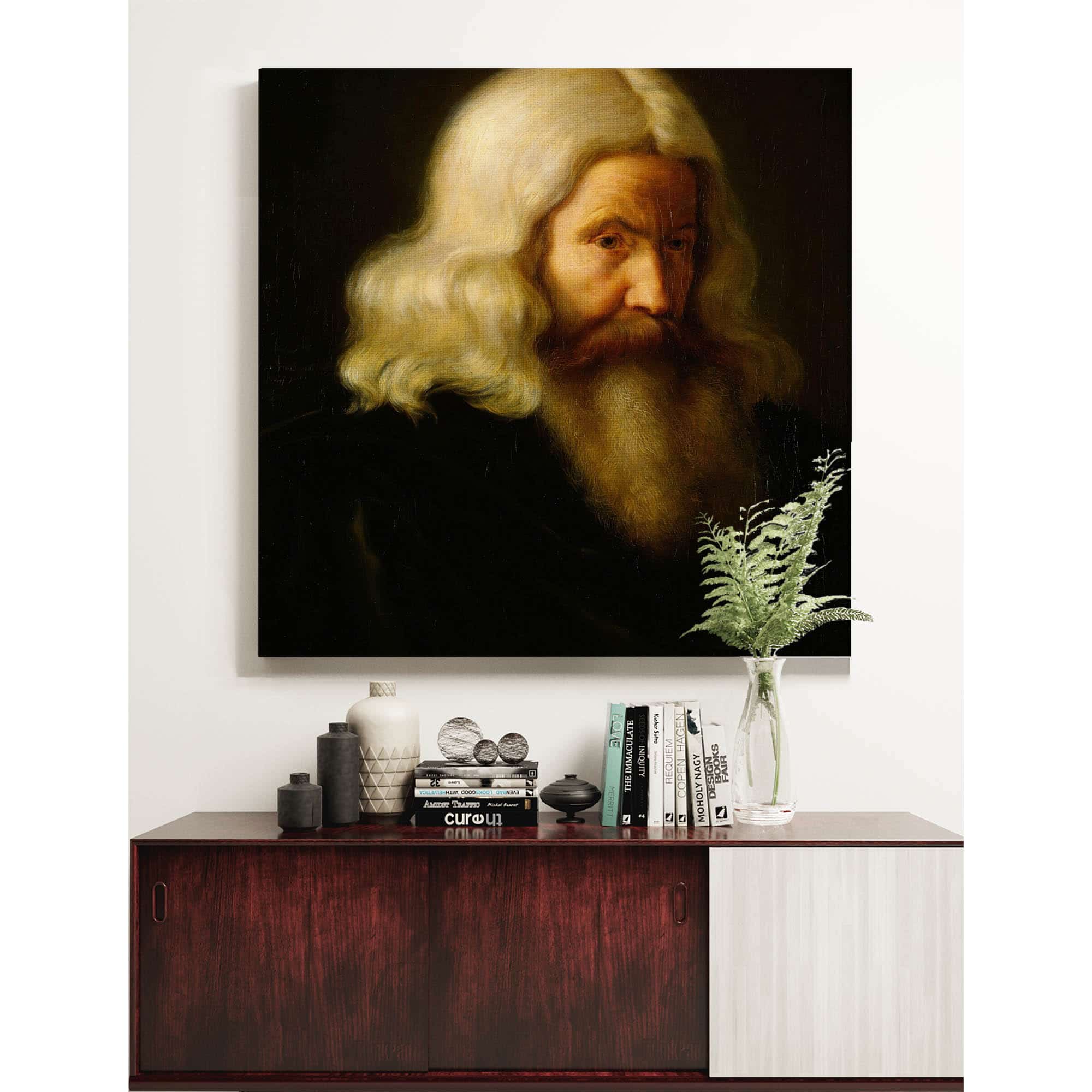 Study Of An Old Man by Adolph Tidemand - Image 4