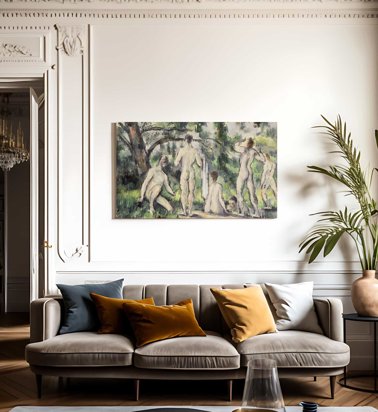 Study Of Bathers 1 By Paul Cezanne - Image 3