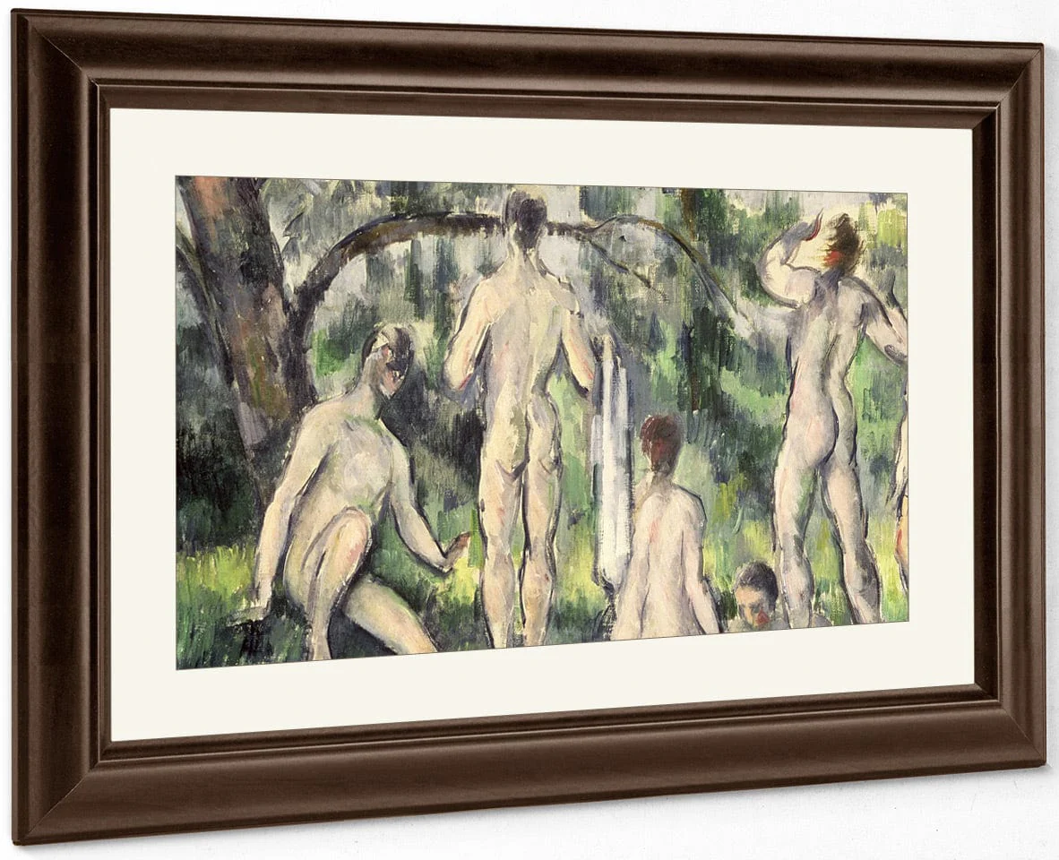 Study Of Bathers 1 By Paul Cezanne - Image 5