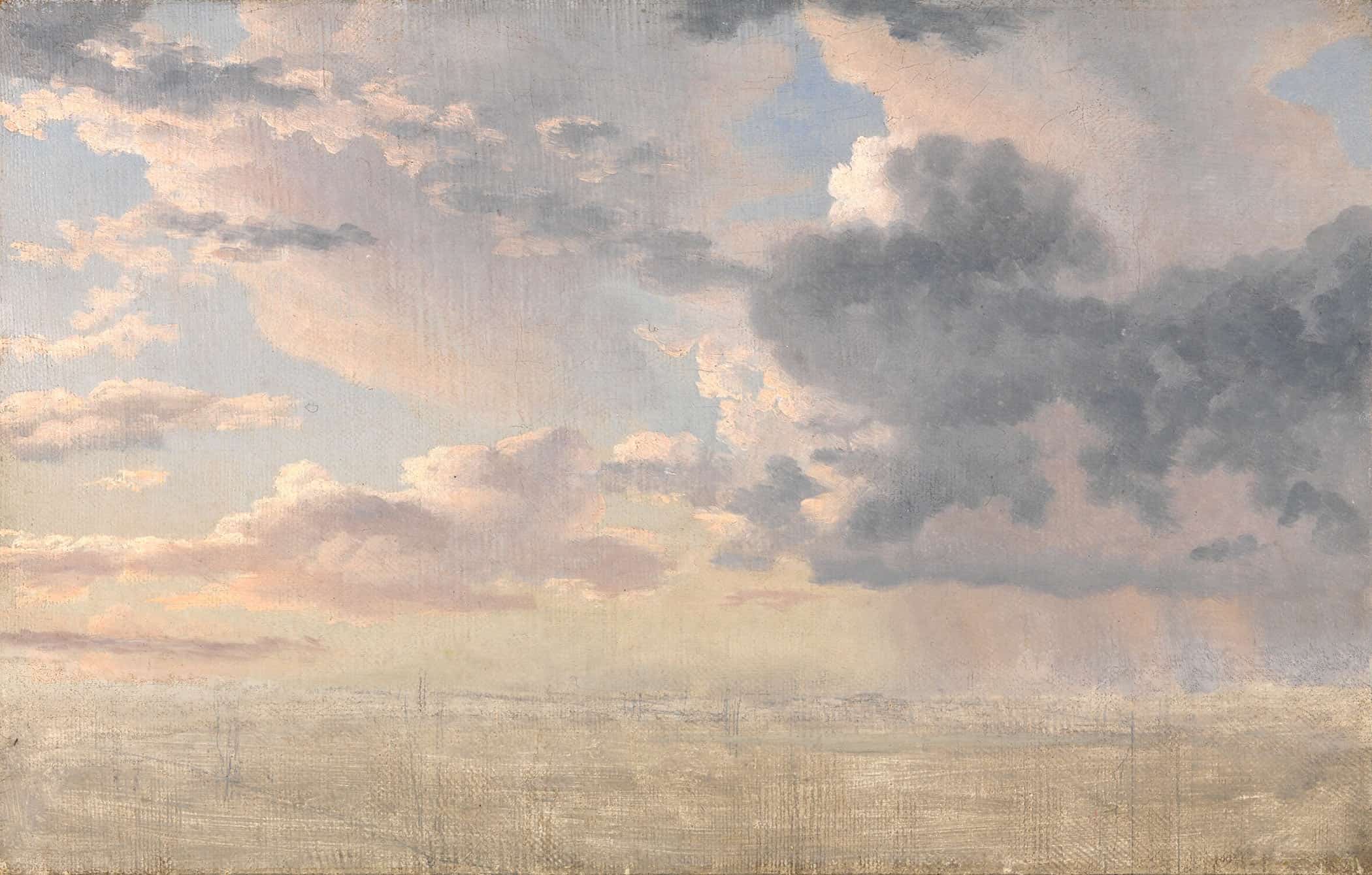 Study Of Clouds Over The Sound by Christoffer Wilhelm Eckersberg - Image 2