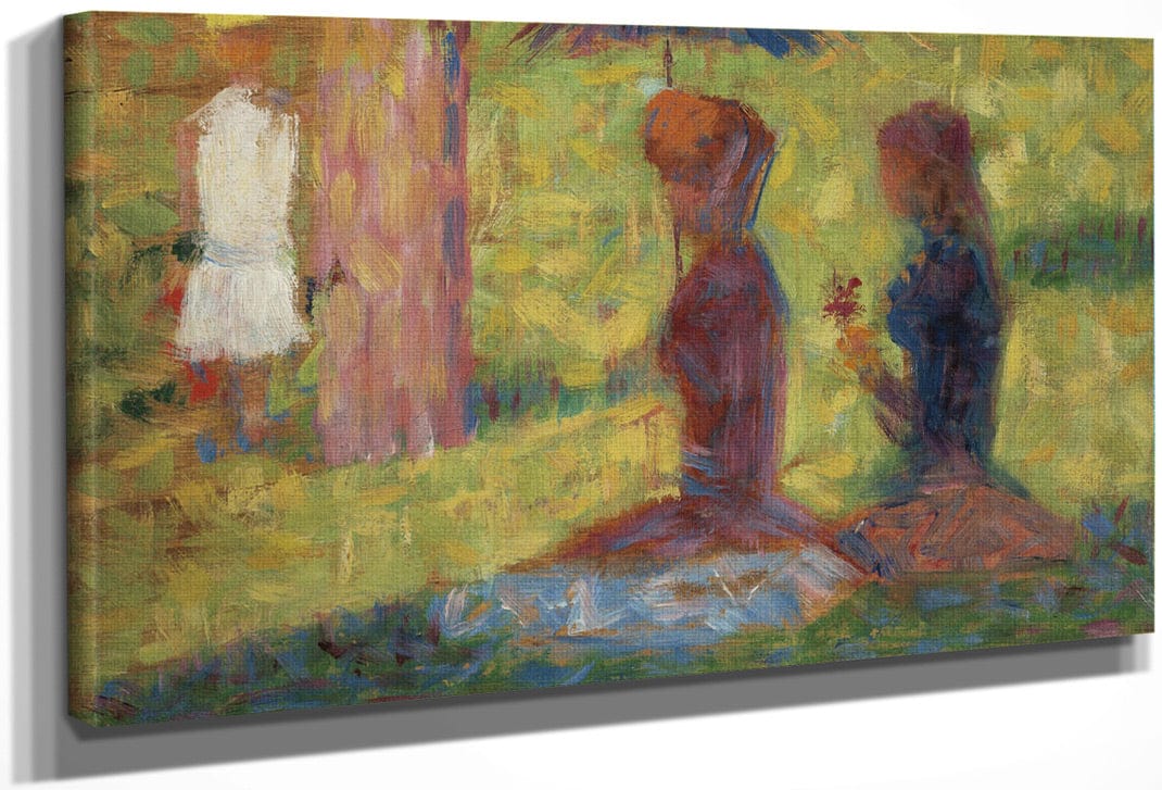 Study Of Figures For La Grande Jatte By Georges Pierre Seurat