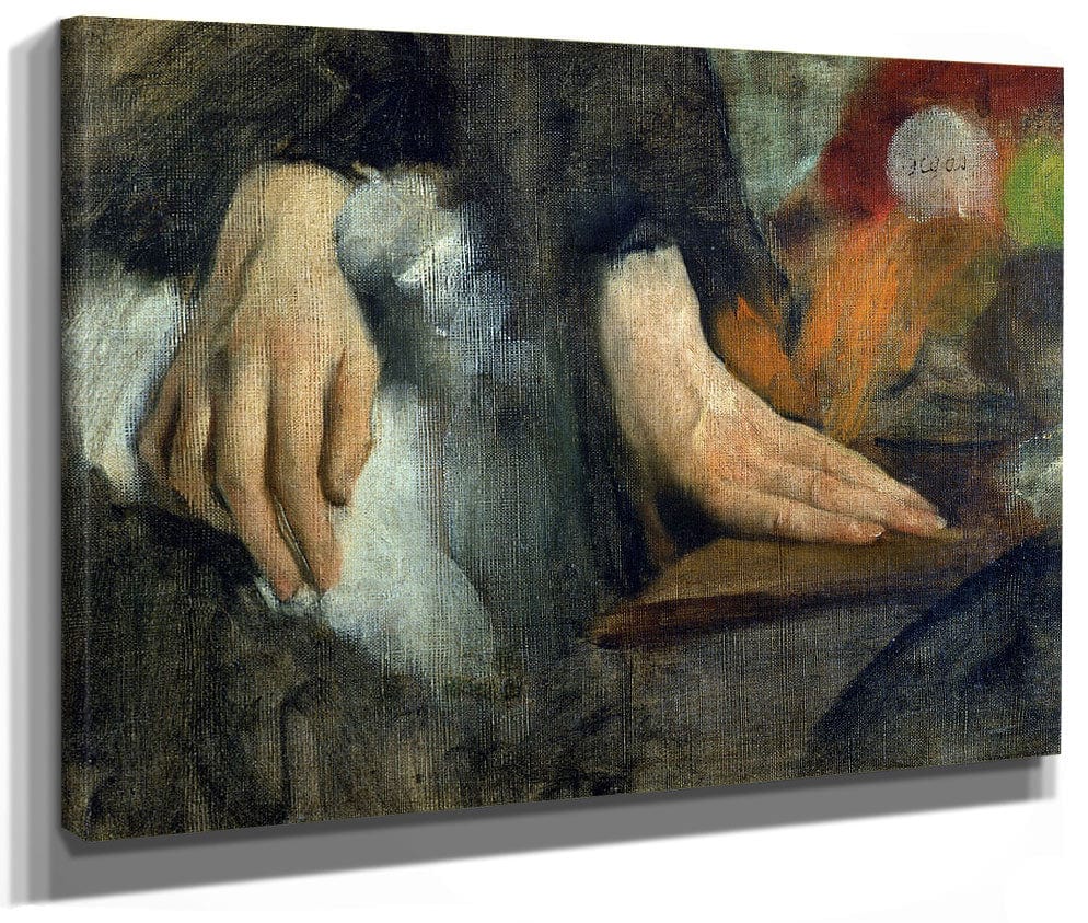 Study Of Hands By Edgar Degas