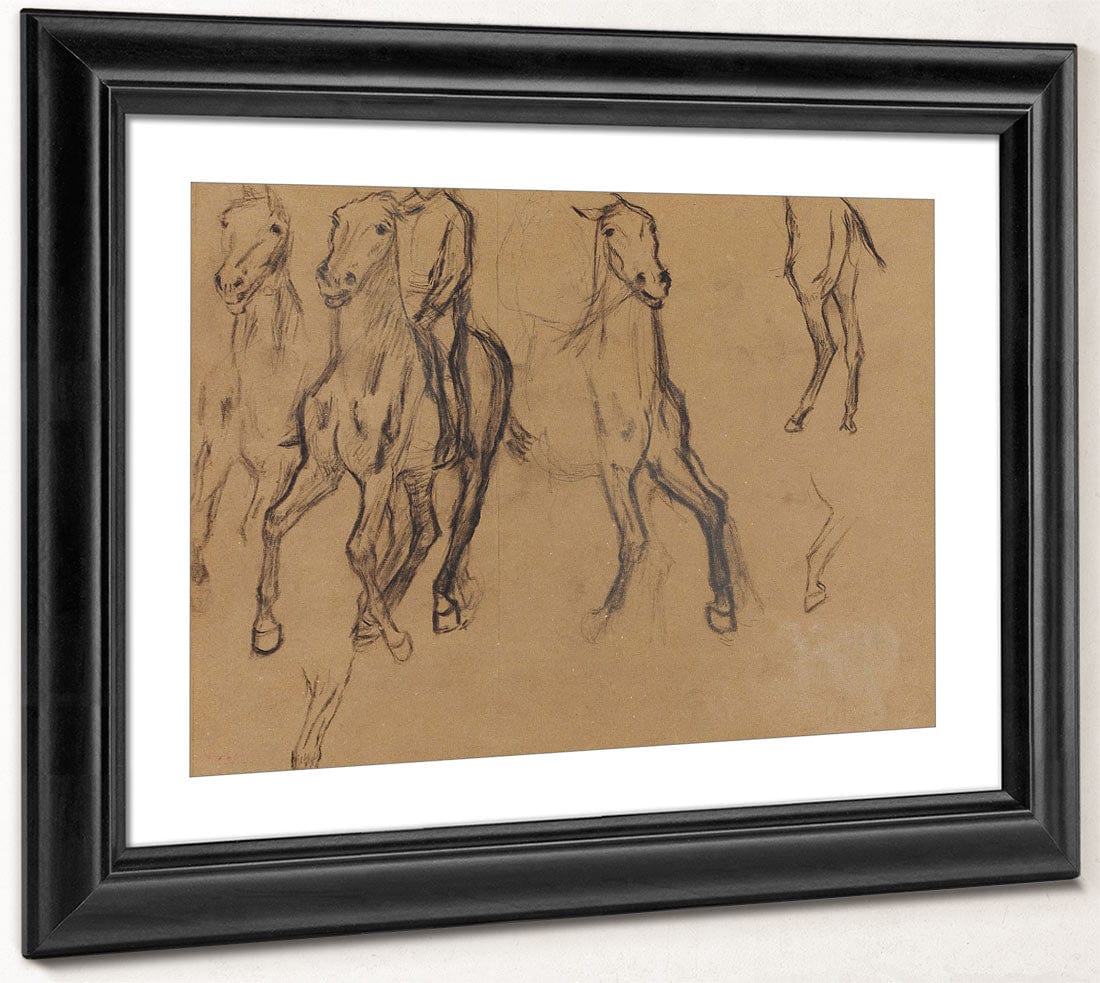 Study Of Horses By Edgar Degas - Image 4